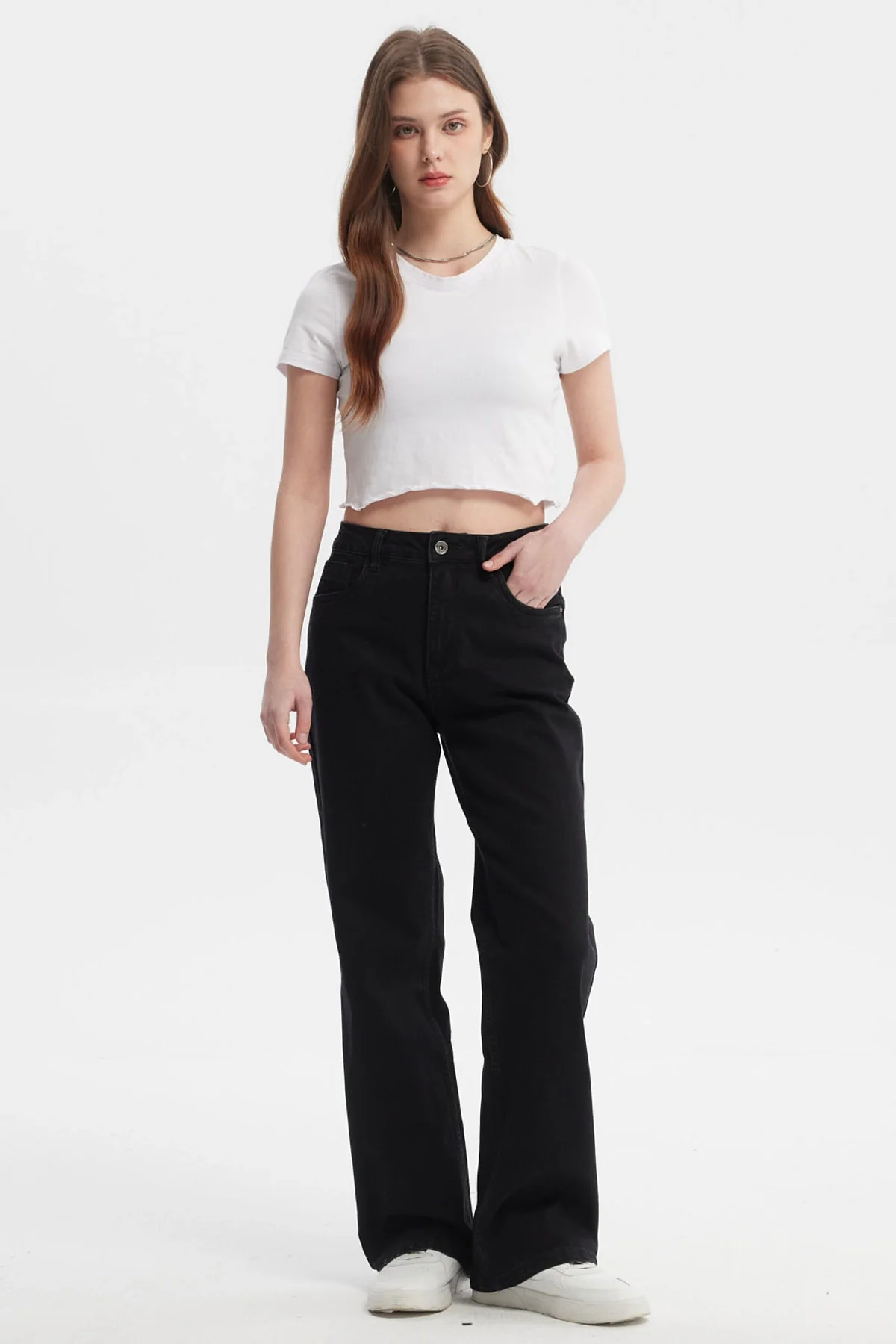 Jeans Mujer Recto Sofia Negro - Image 4