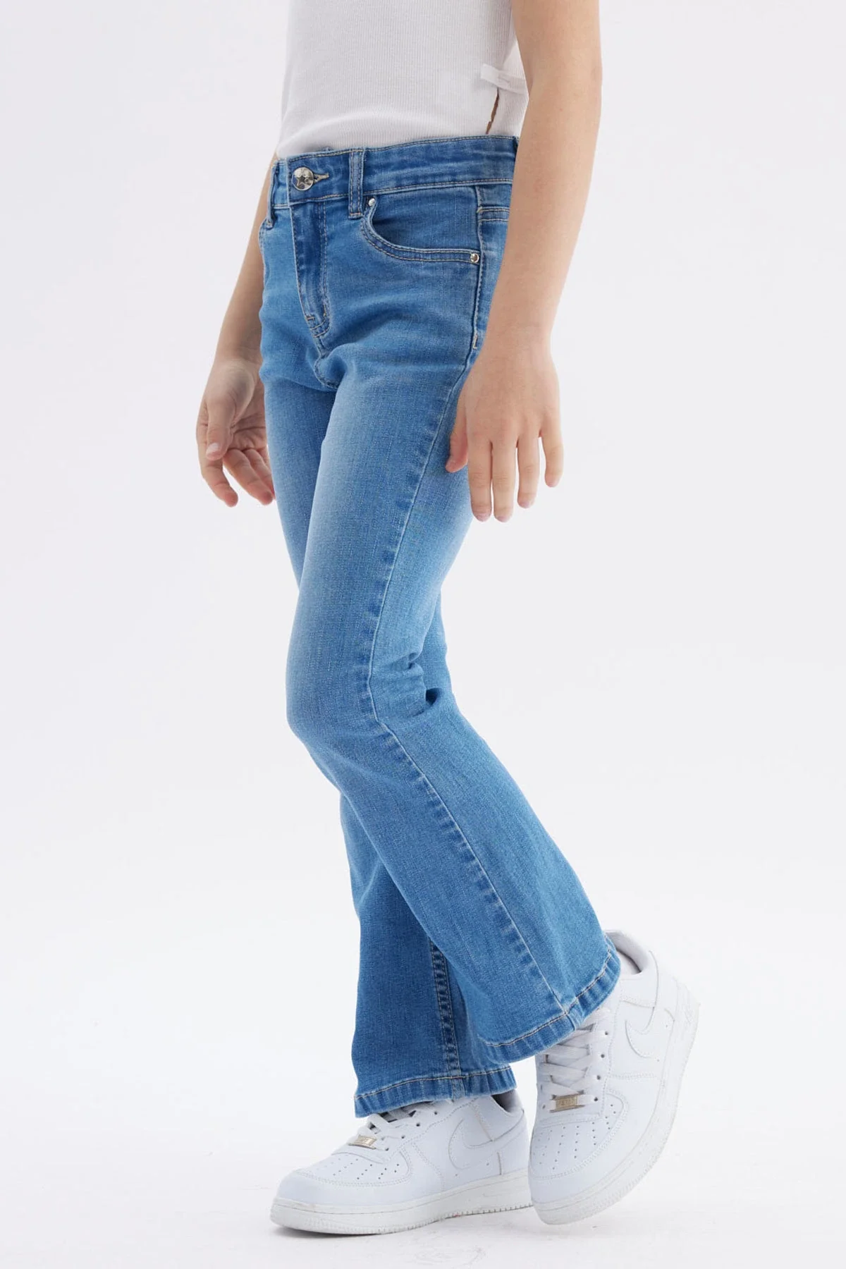 Jeans Niña Flare Azul Claro - Image 2