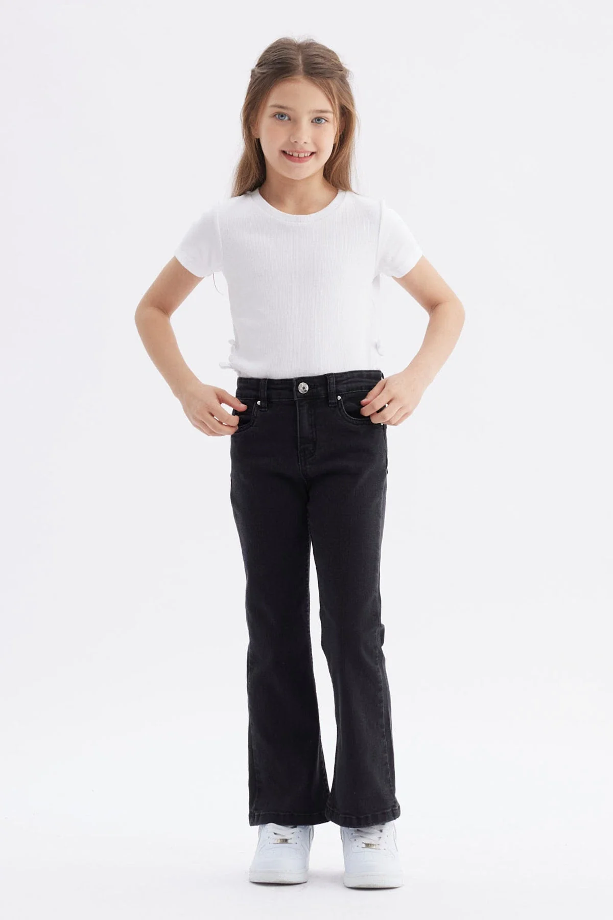 Jeans Niña Flare Negro - Image 4