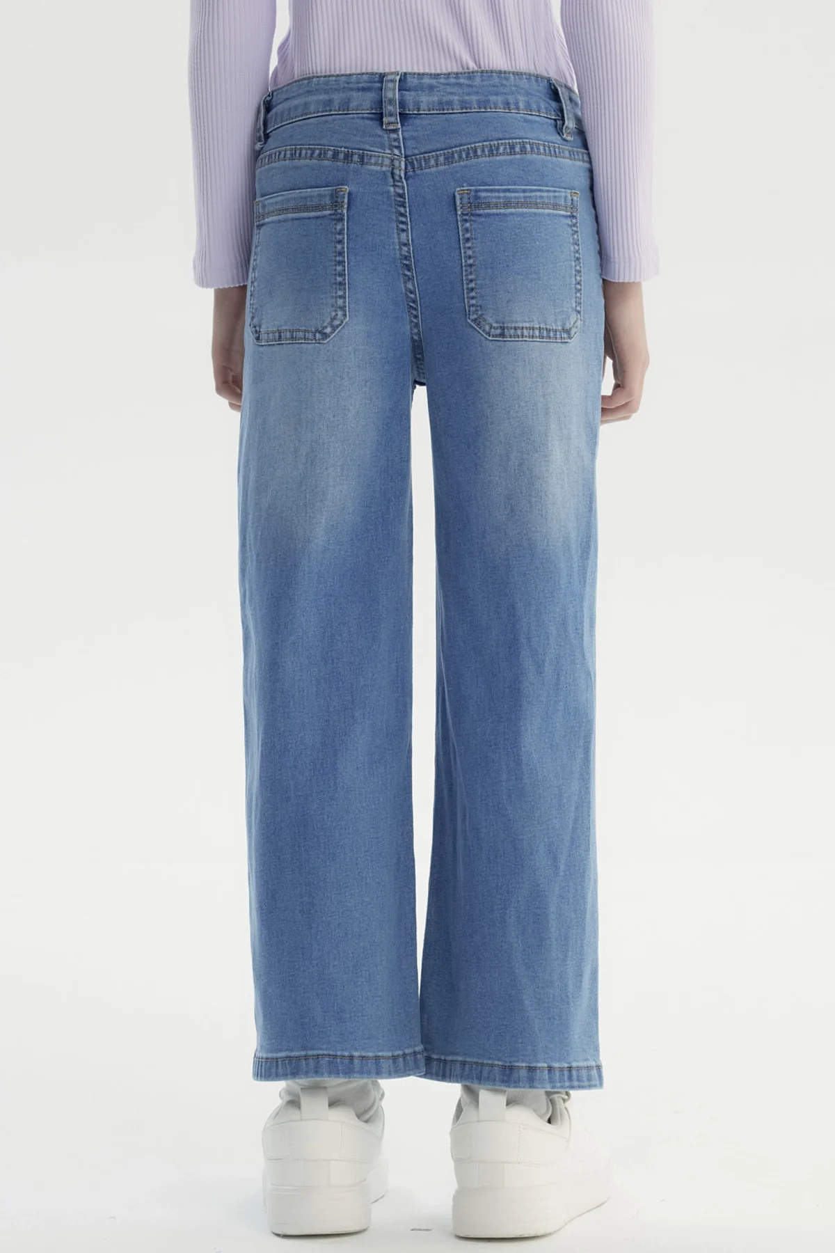 Jeans Niña Wide Leg Azul - Image 3