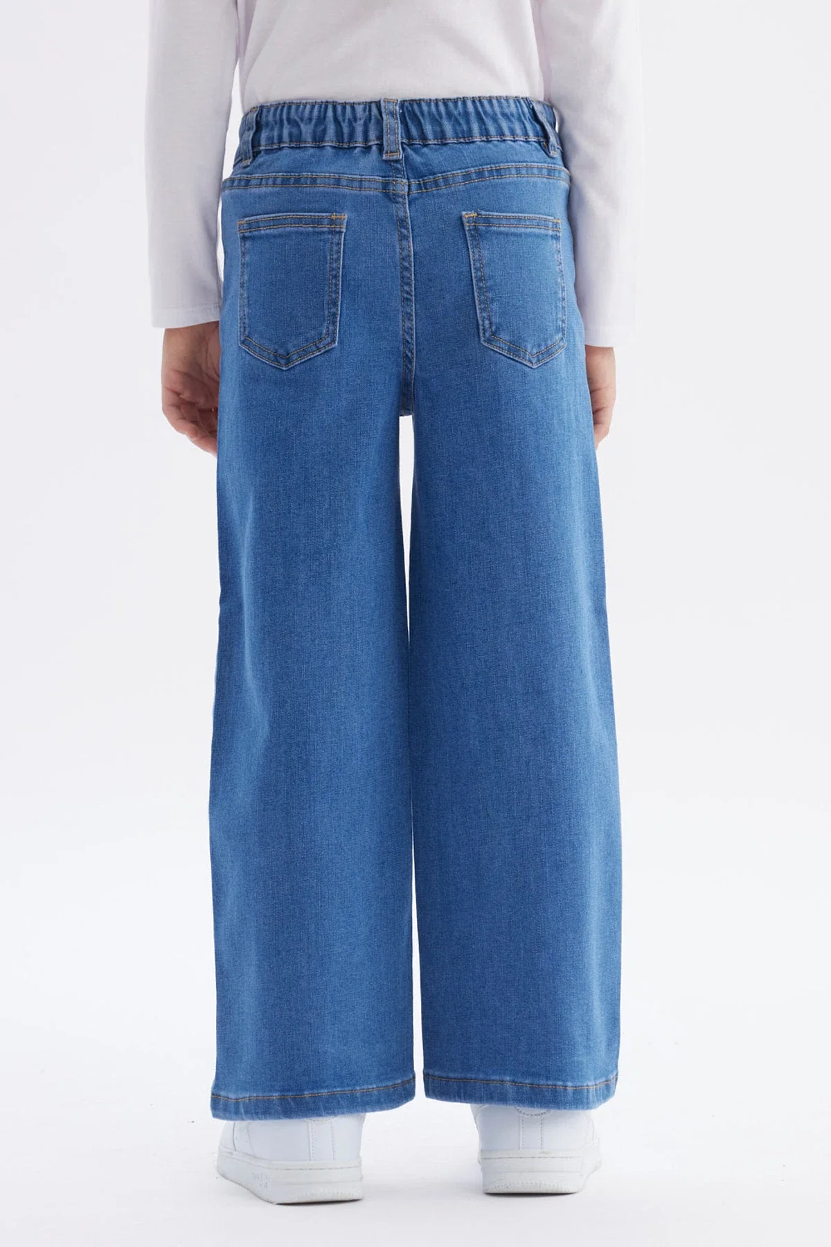 Jeans Niña Wide Leg Azul - Image 3