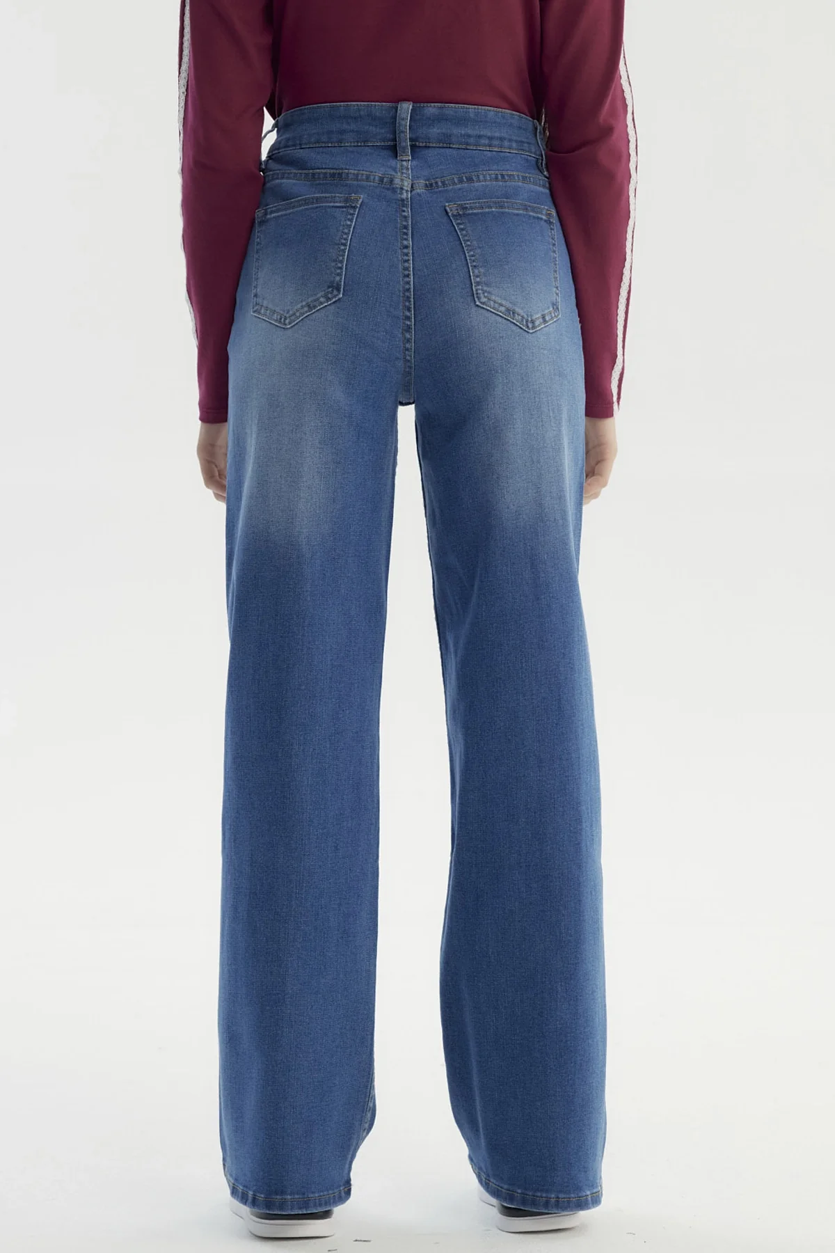 Jeans Niña Wide Leg Azul - Image 3