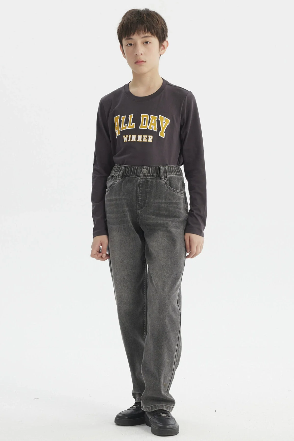 Jeans Niño Baggy Gris - Image 4