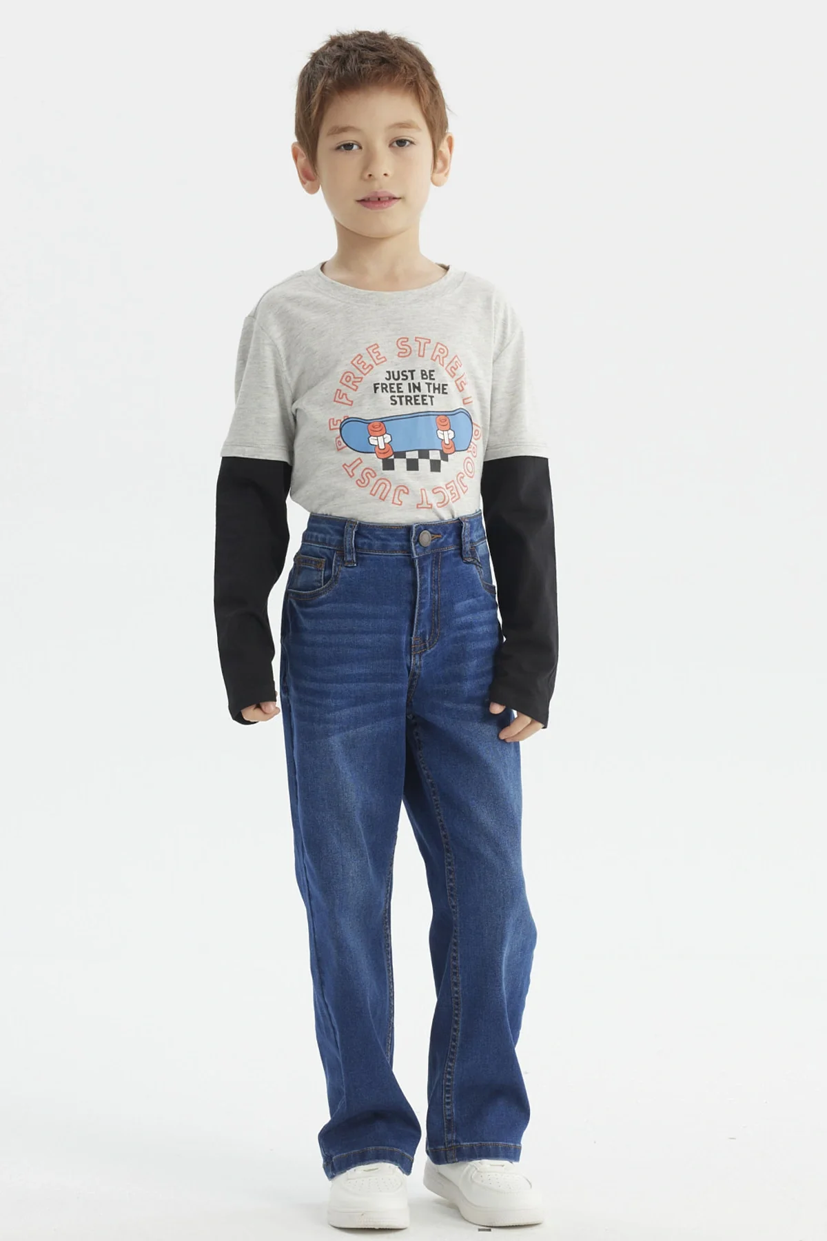 Jeans Niño Básico Azul Oscuro - Image 4