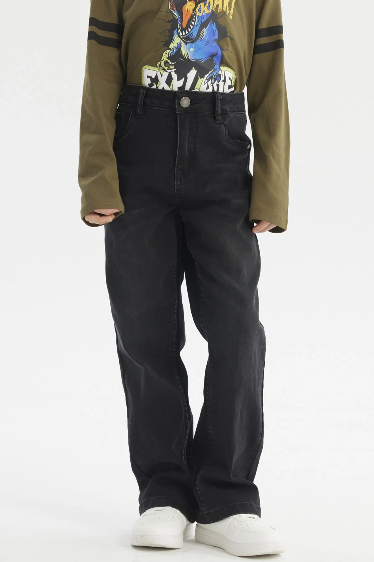 Jeans Niño Básico Negro