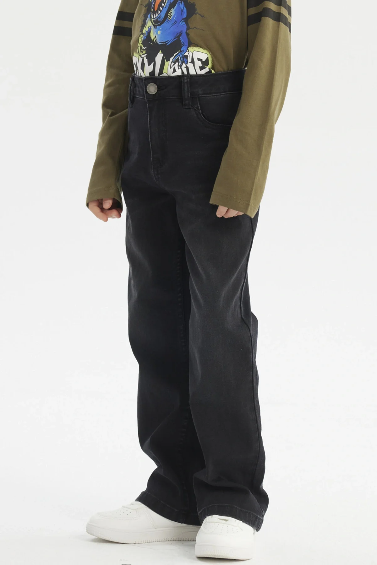 Jeans Niño Básico Negro - Image 2