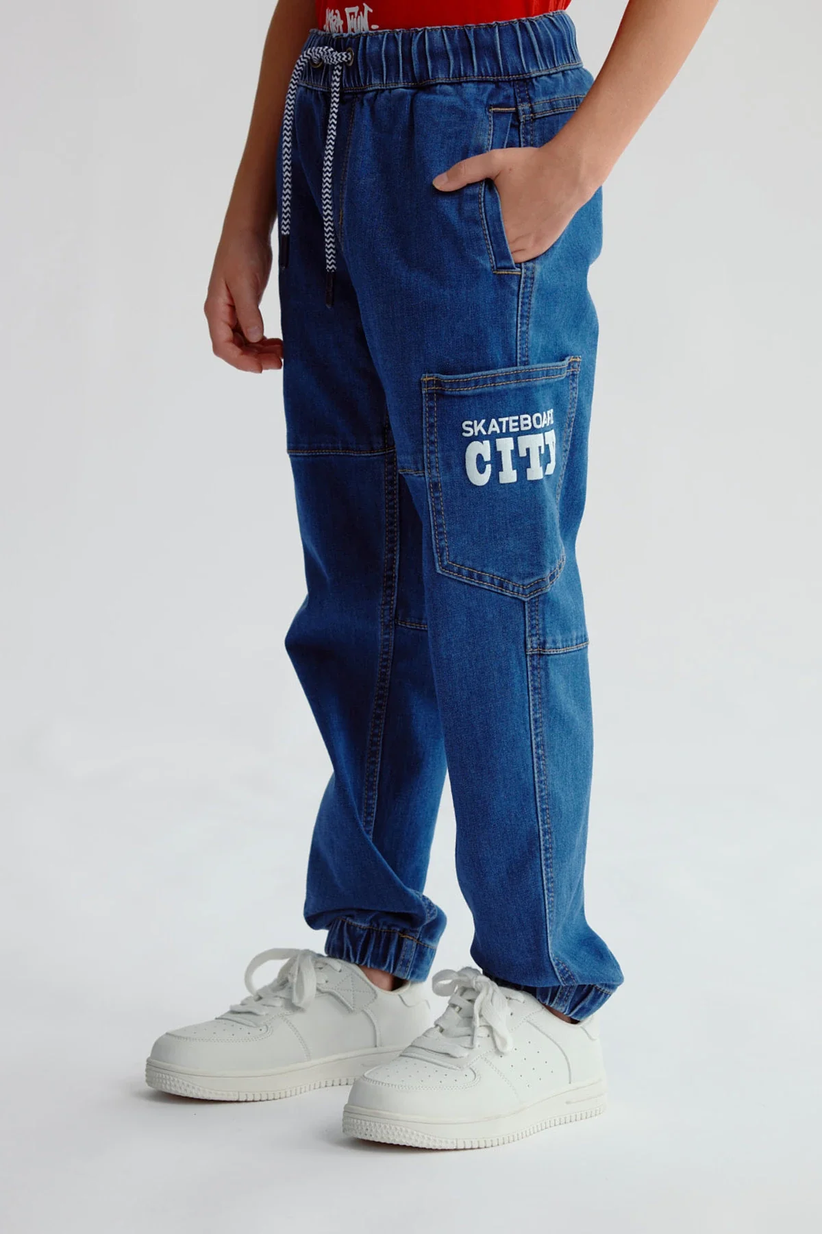 Jeans Niño Cargo Toddler Azul - Image 2