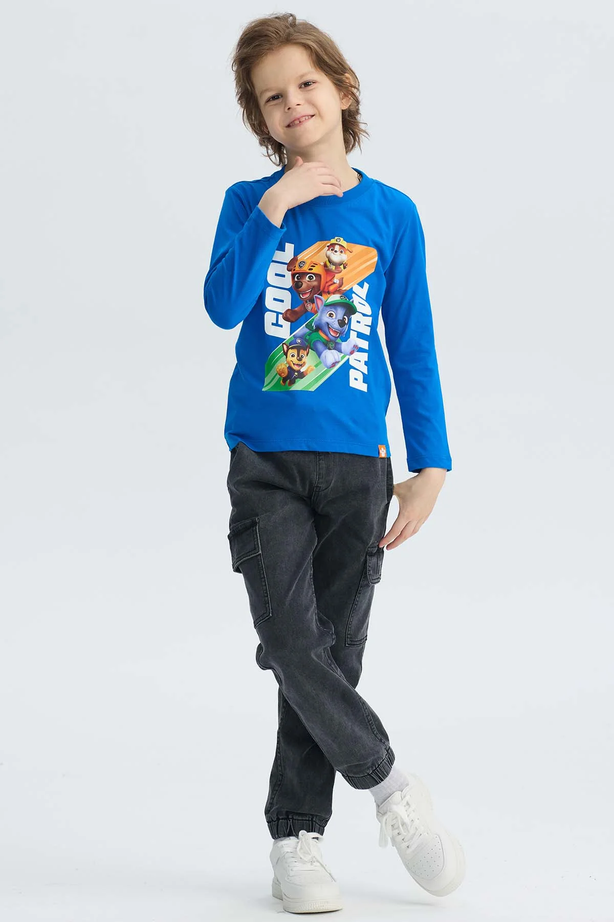 Jeans Niño Jogger Cargo Negro - Image 4