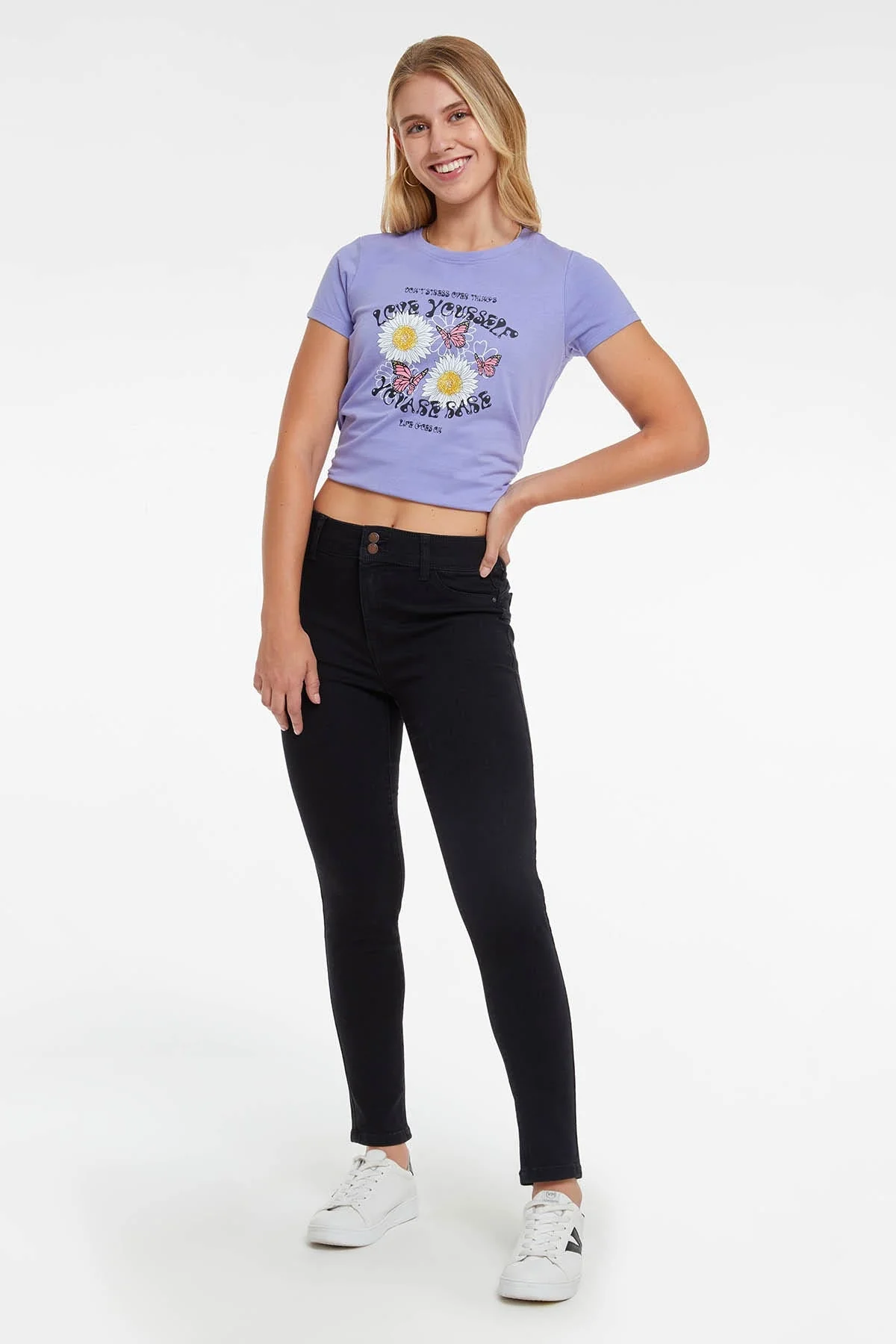 Jeans Skinny Push Up Jeny Negro - Image 3