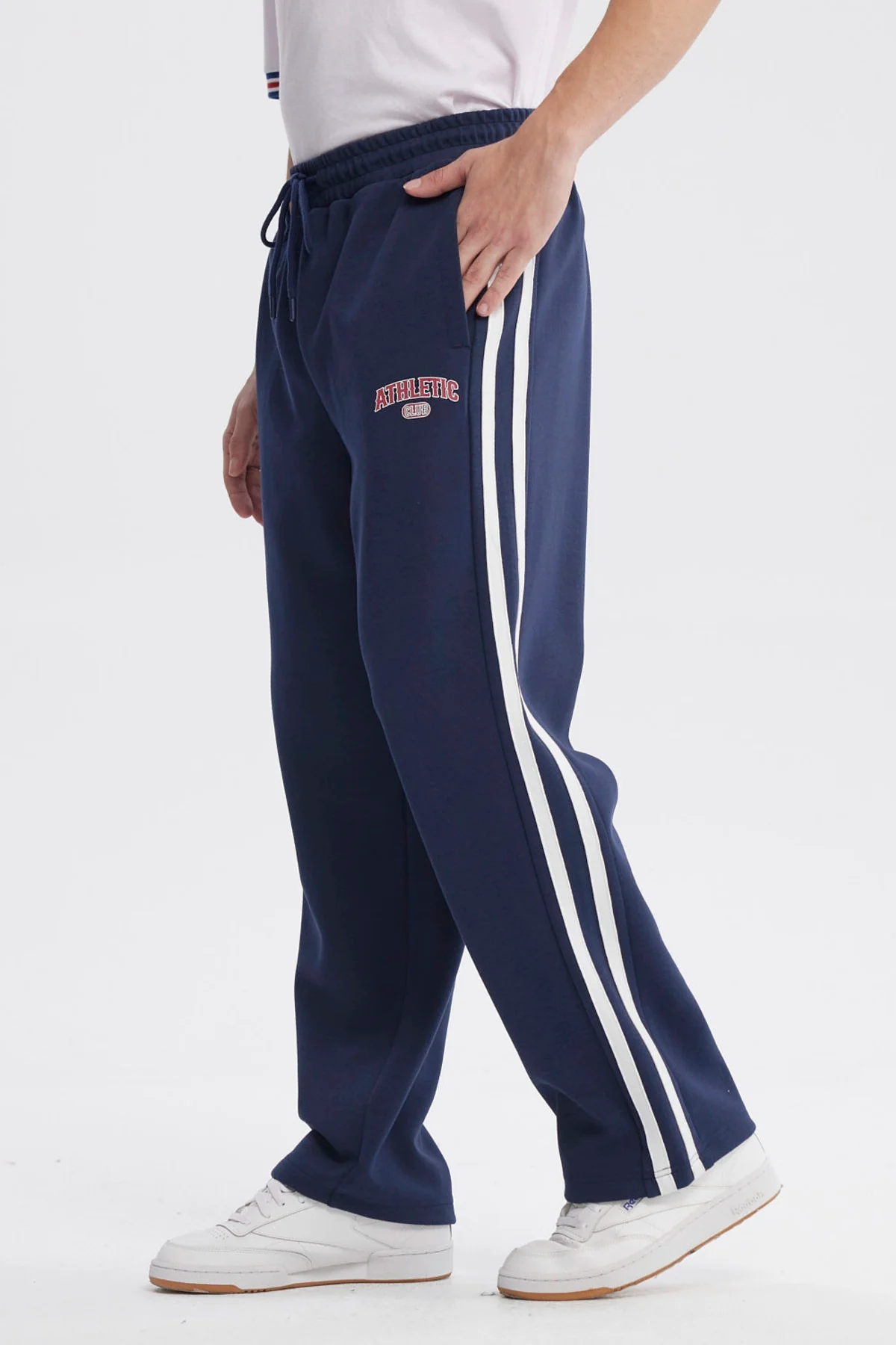 Pantalón Buzo Hombre Calce Recto Azul - Image 2