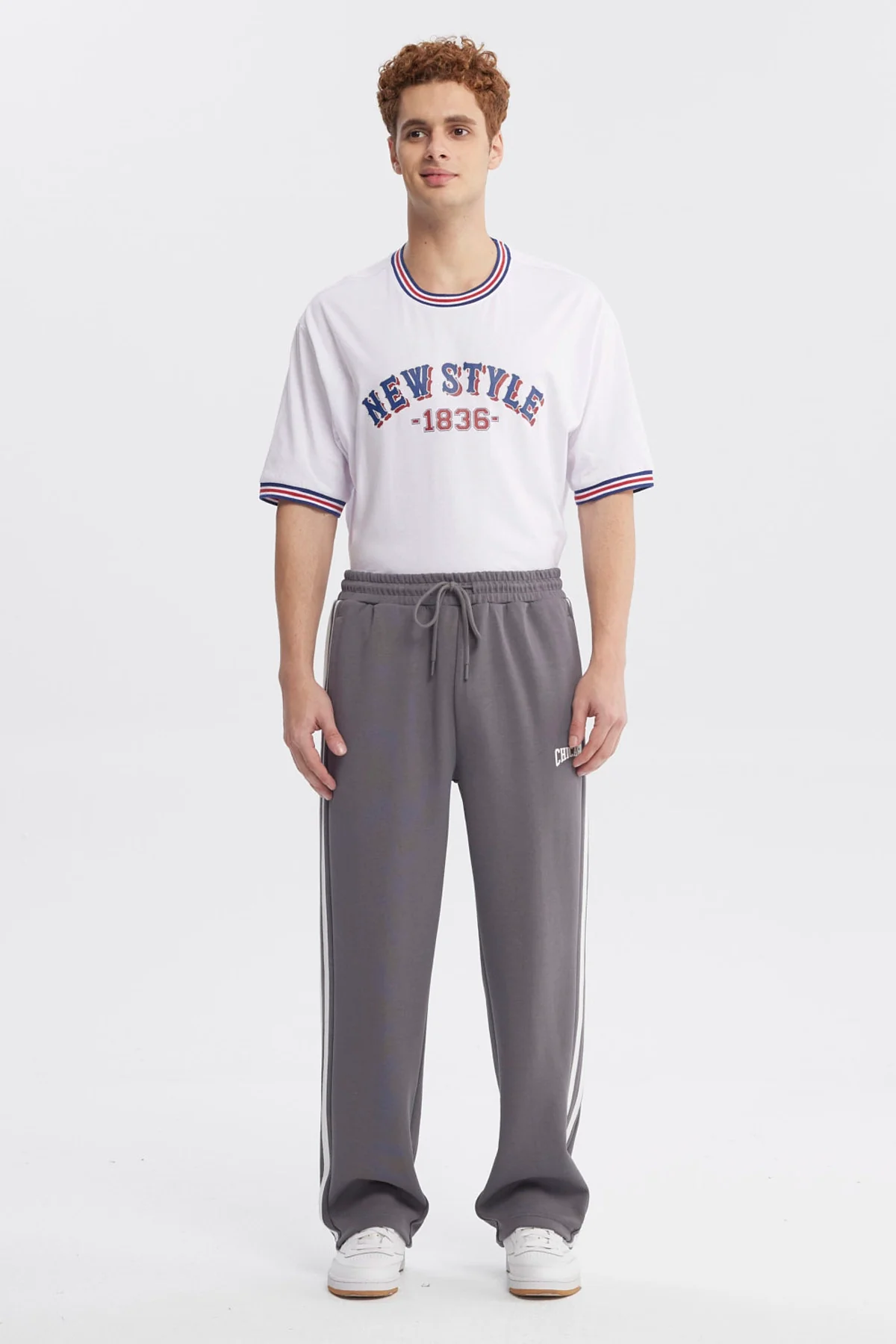 Pantalón Buzo Hombre Calce Recto Gris - Image 4
