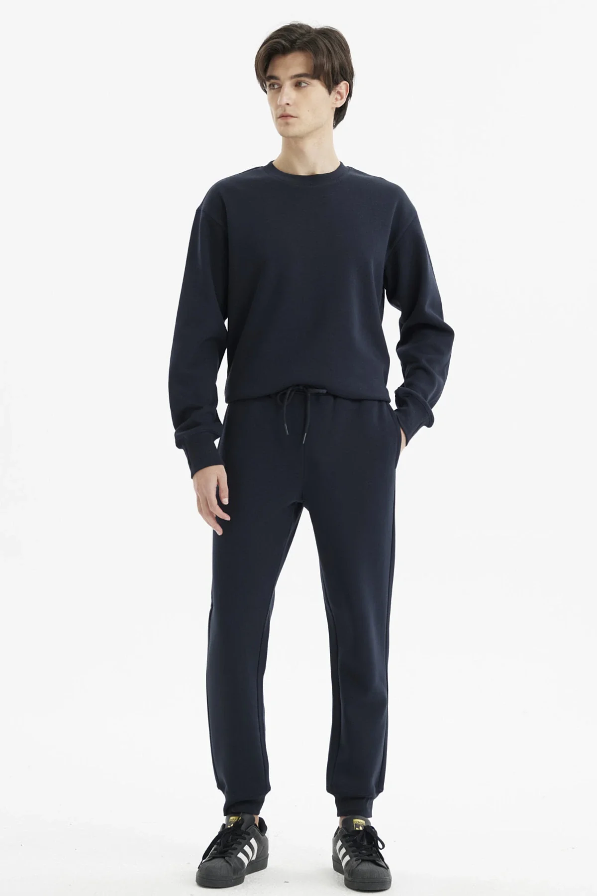 Pantalón Buzo Hombre Jogger Azul Marino - Image 4