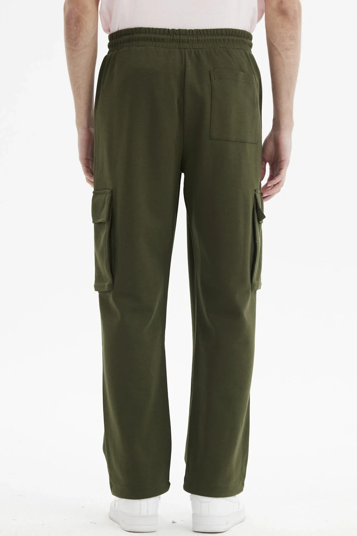 Pantalón Buzo Hombre Jogger Verde Militar - Image 3