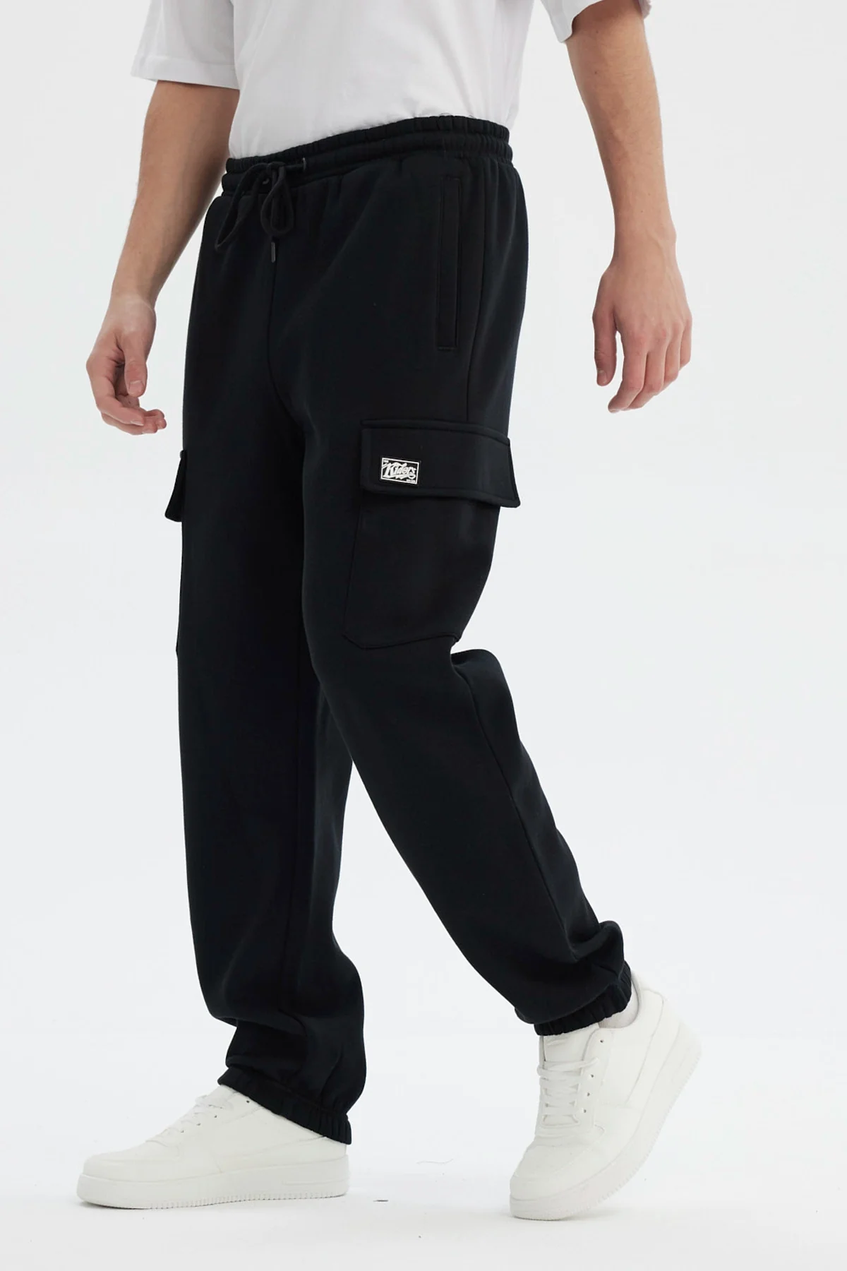 Pantalón Buzo Hombre Juvenil Pitillo Negro - Image 2