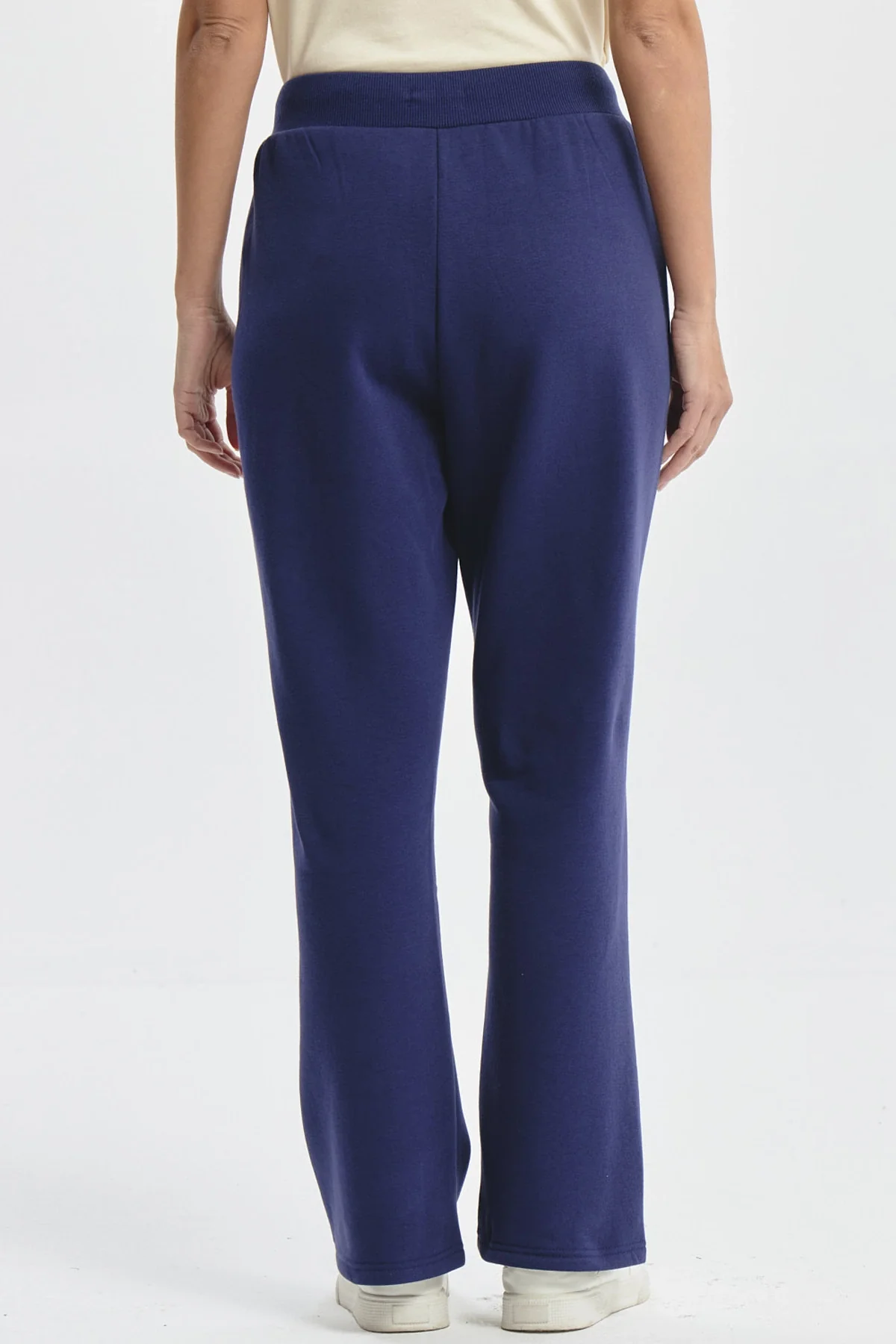 Pantalón Buzo Mujer Clásico Flare Azul - Image 3