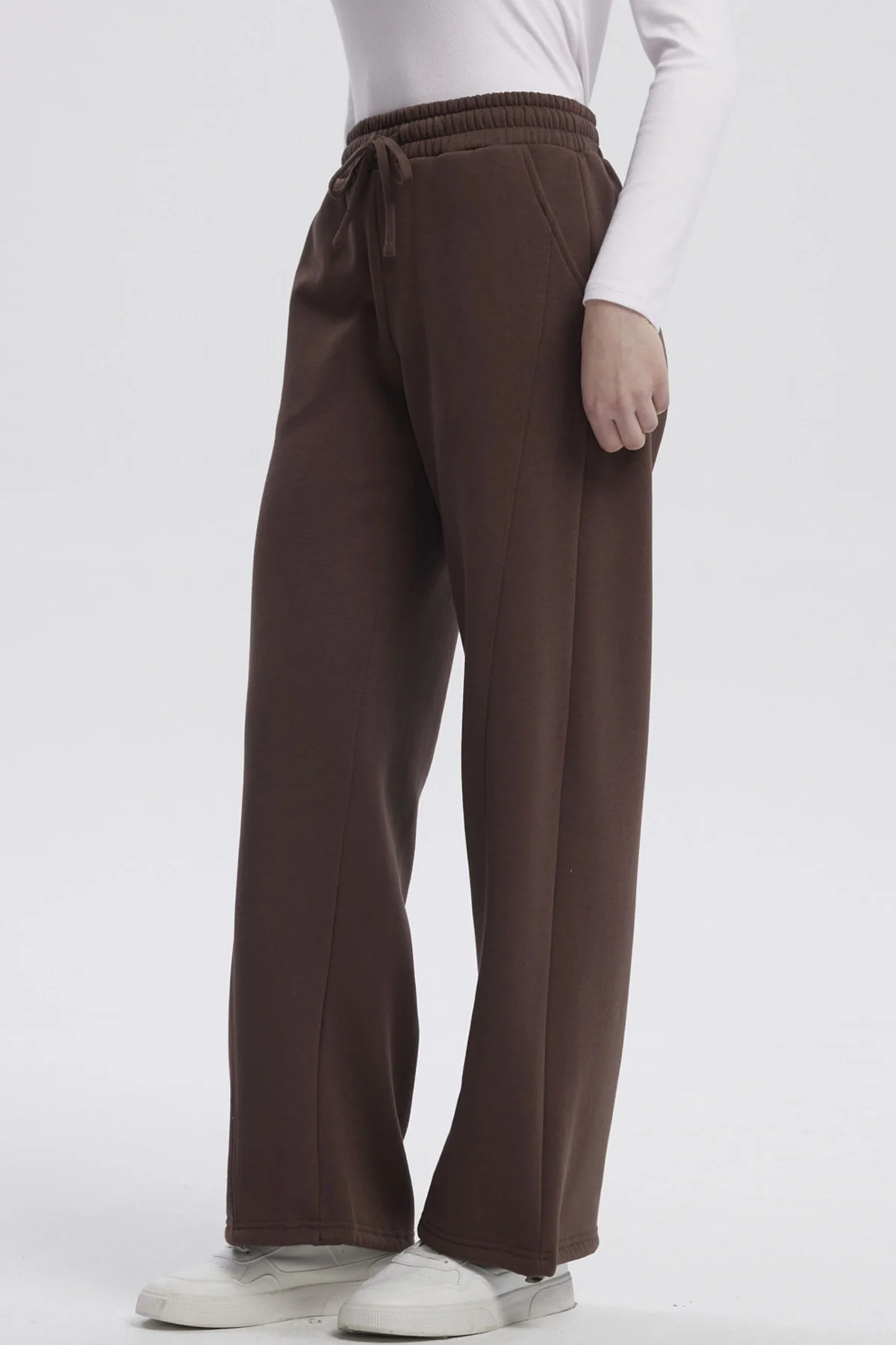 Pantalón Buzo Mujer Jogger Chocolate - Image 2