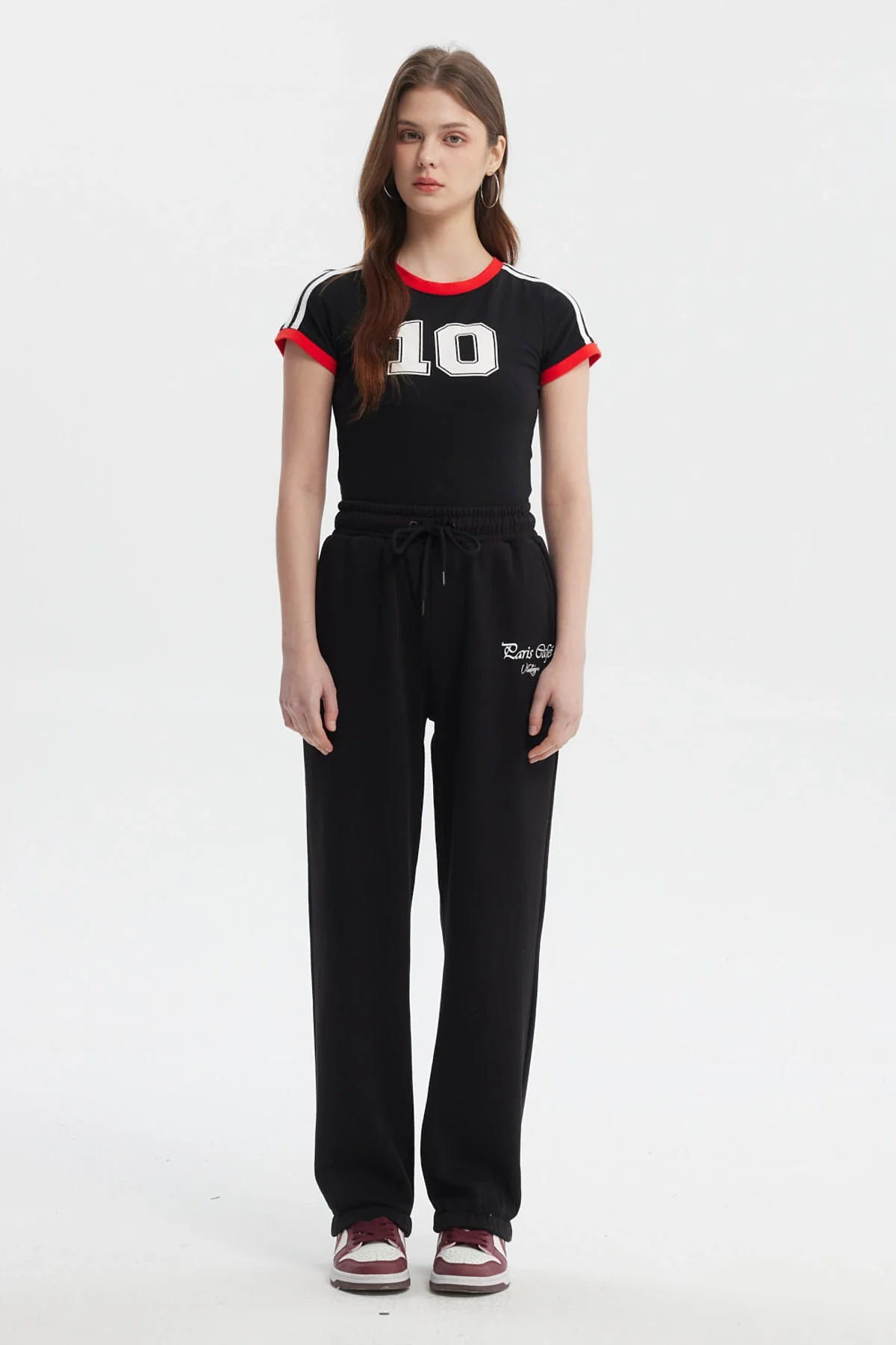Pantalón Buzo Mujer Jogger Negro - Image 4