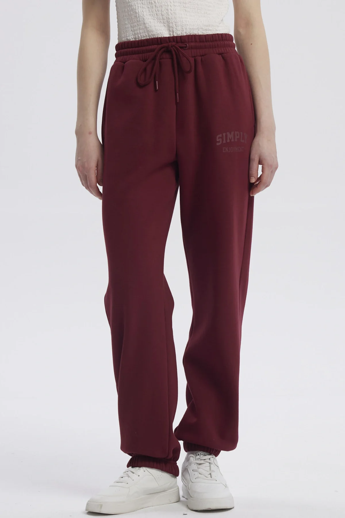 Pantalón Buzo Mujer Jogger Rojo