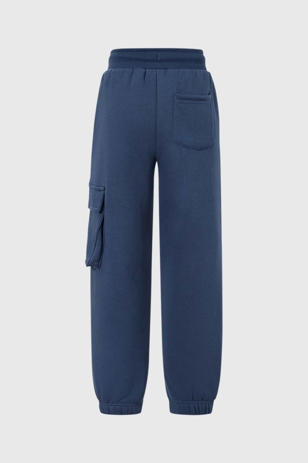 Pantalón Buzo Niño Cargo Con Cortes Azul - Image 2