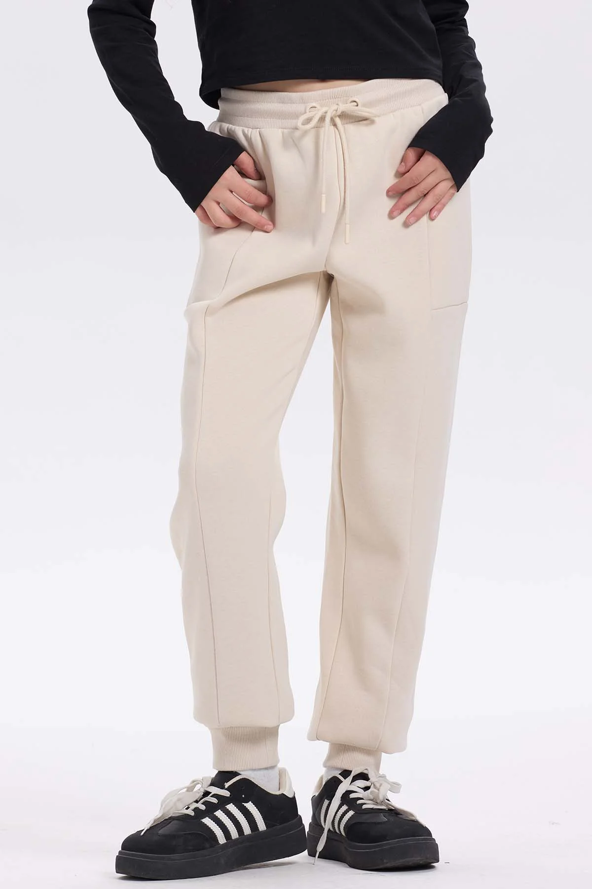 Pantalón Buzo Niña Bipack Negro - Image 2