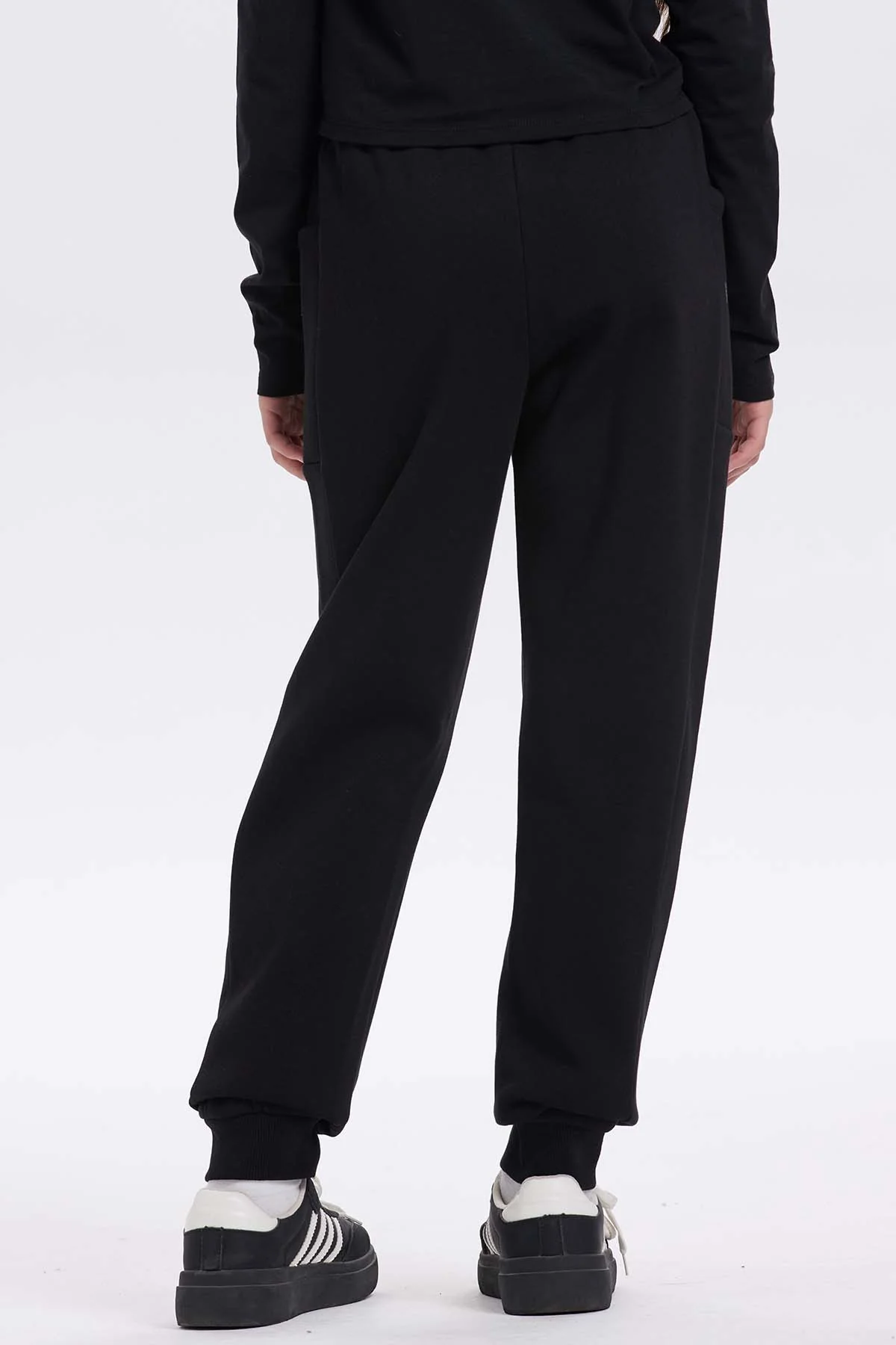 Pantalón Buzo Niña Bipack Negro - Image 3
