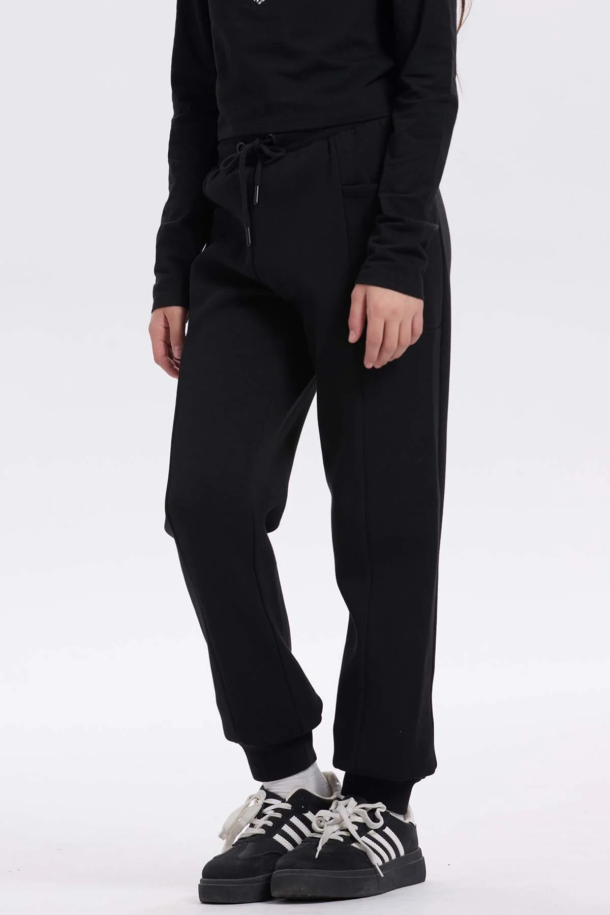Pantalón Buzo Niña Bipack Negro - Image 8