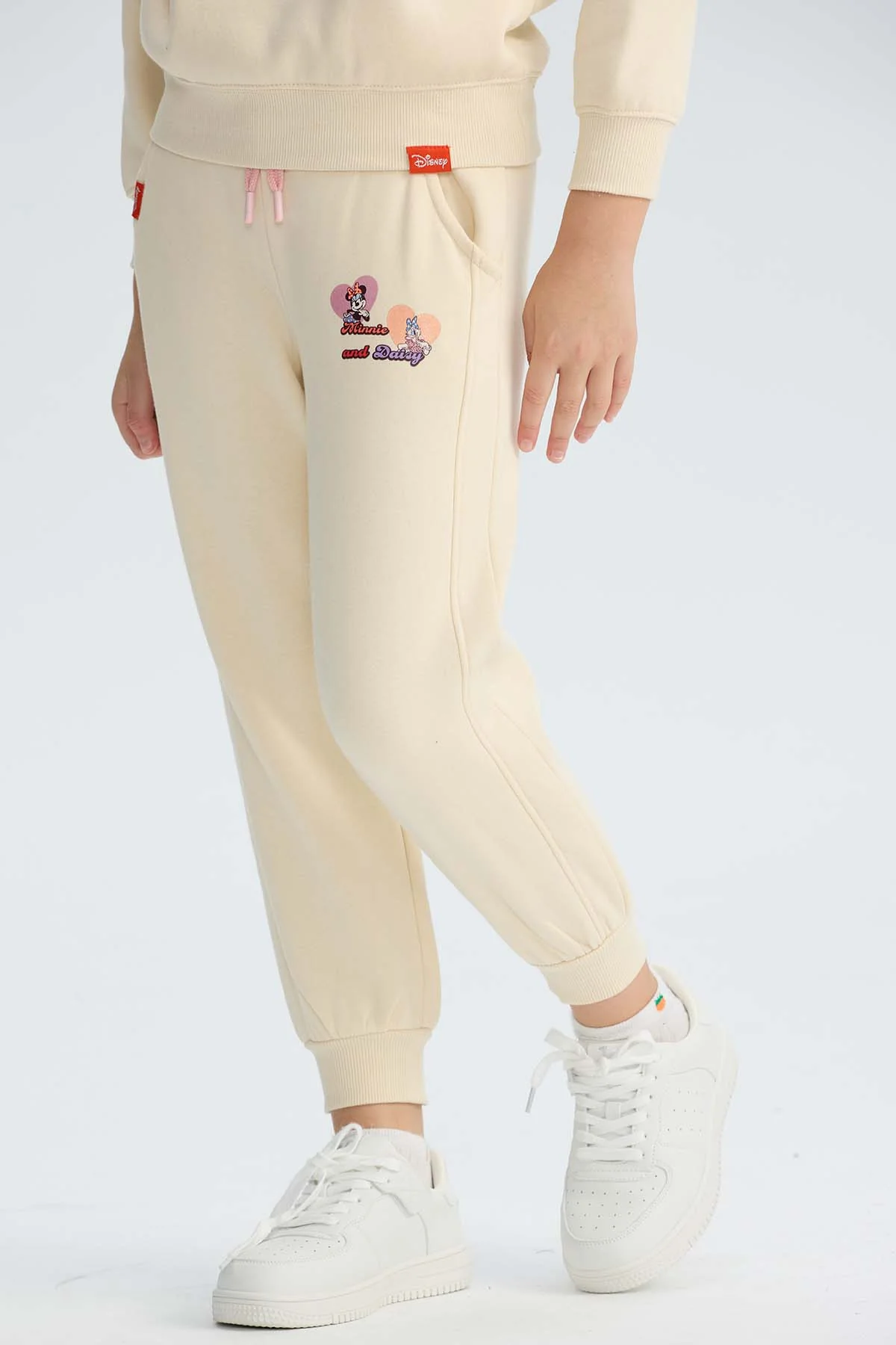 Pantalón Buzo Niña Jogger Minie Beige - Image 3