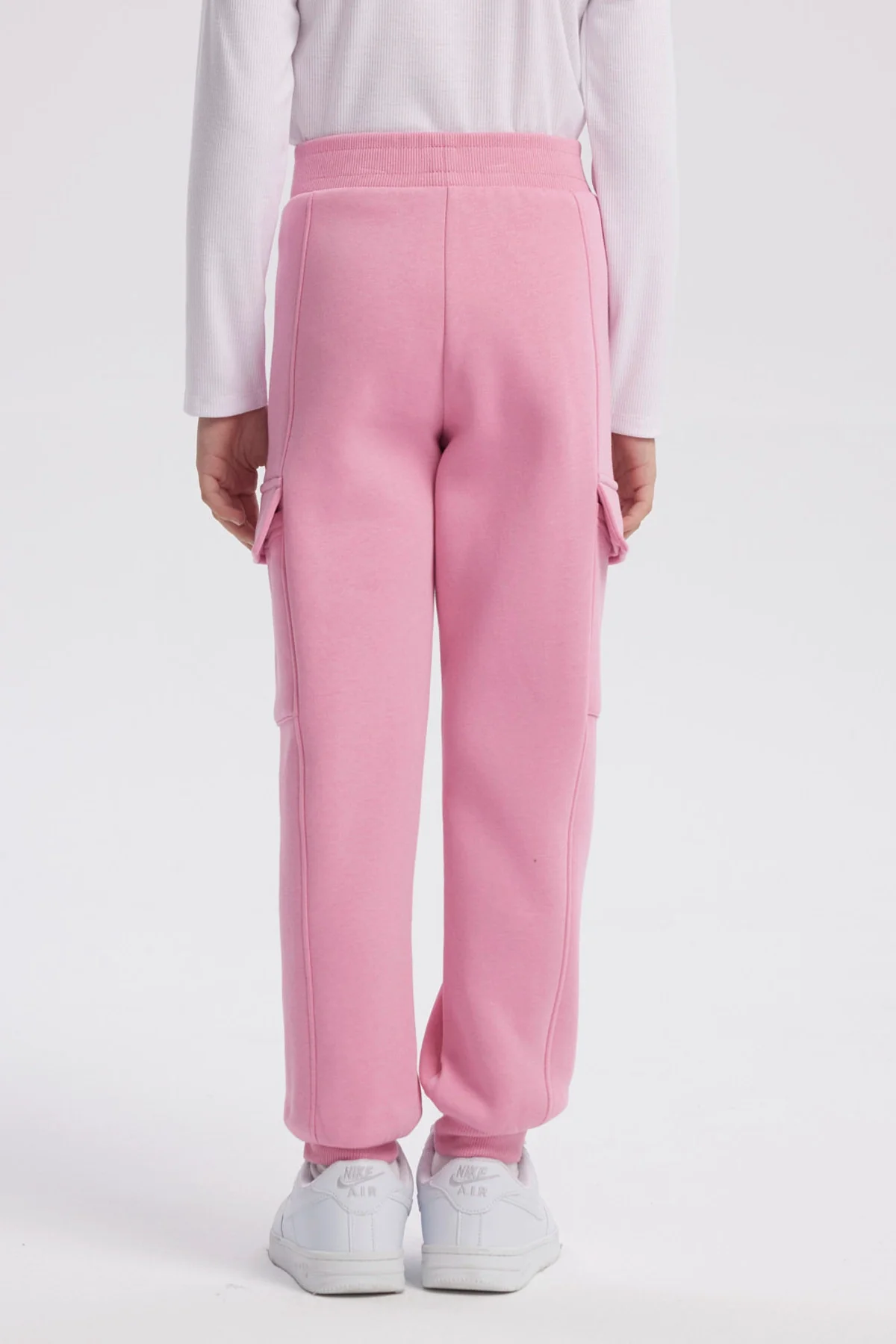 Pantalón Buzo Niña Pitillo Rosado - Image 3