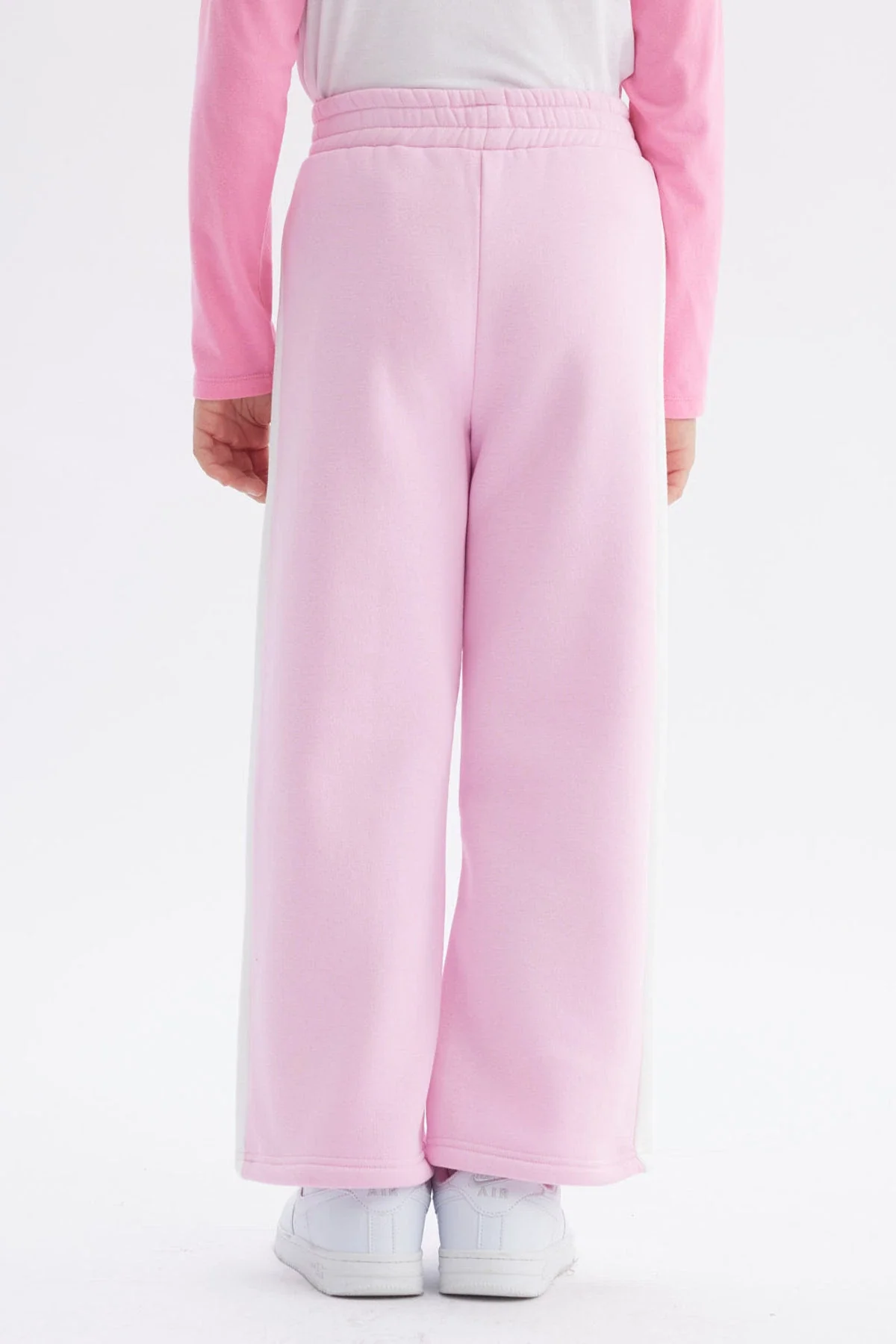 Pantalón Buzo Niña Wide Leg Rosado - Image 3