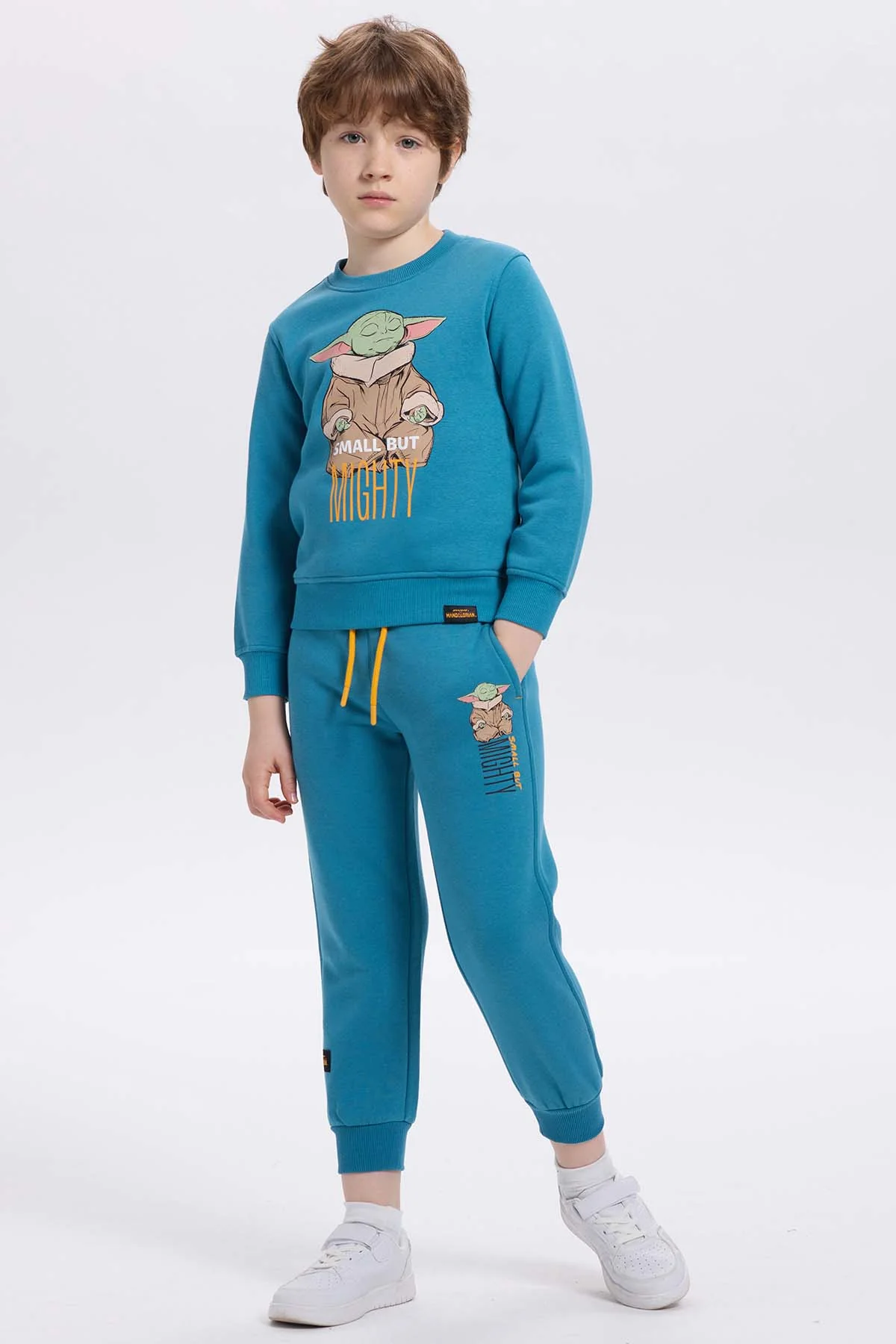 Pantalón Buzo Niño Grogu Petróleo - Image 4
