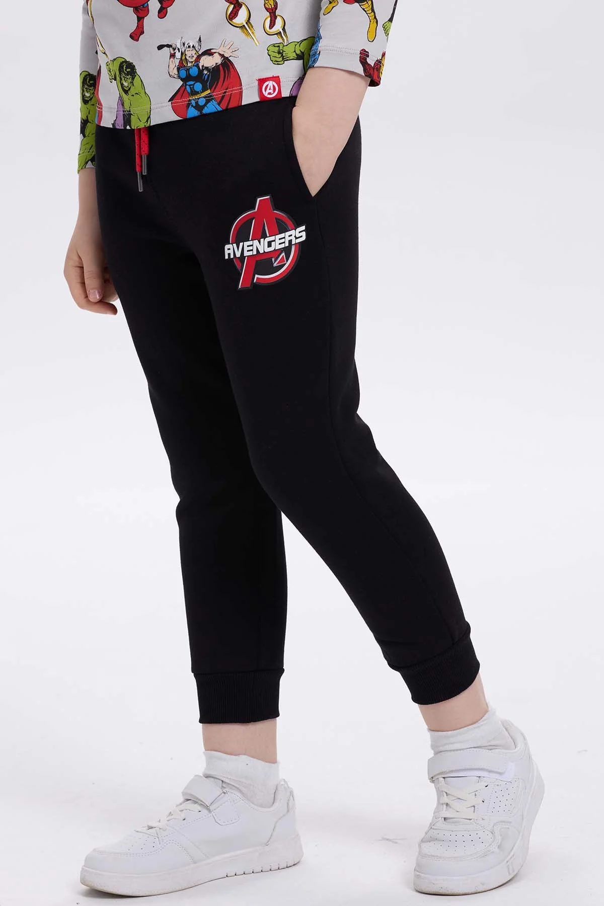 Pantalón Buzo Niño Jogger Avenger Negro - Image 3