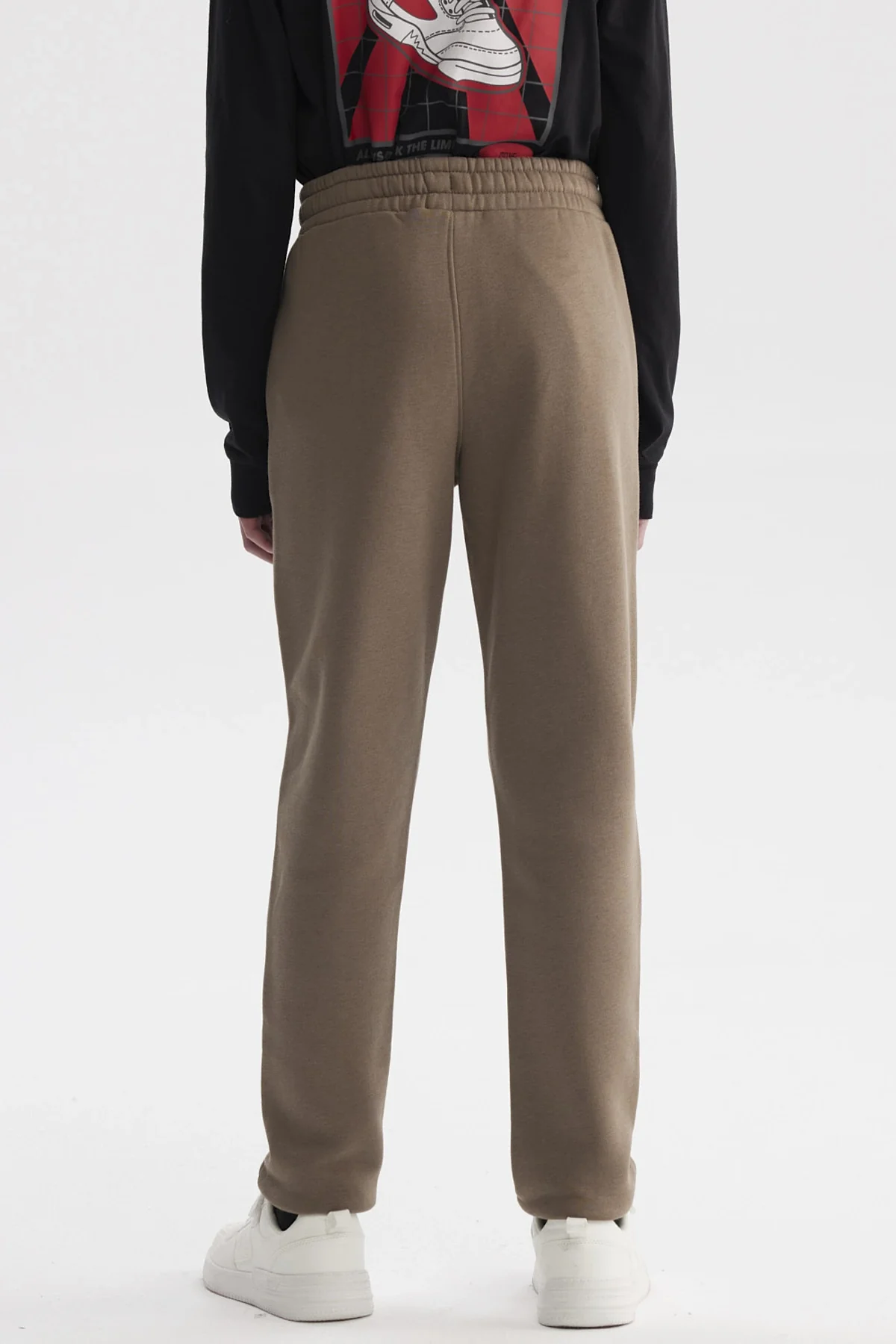 Pantalón Buzo Niño Pitillo Café Claro - Image 3