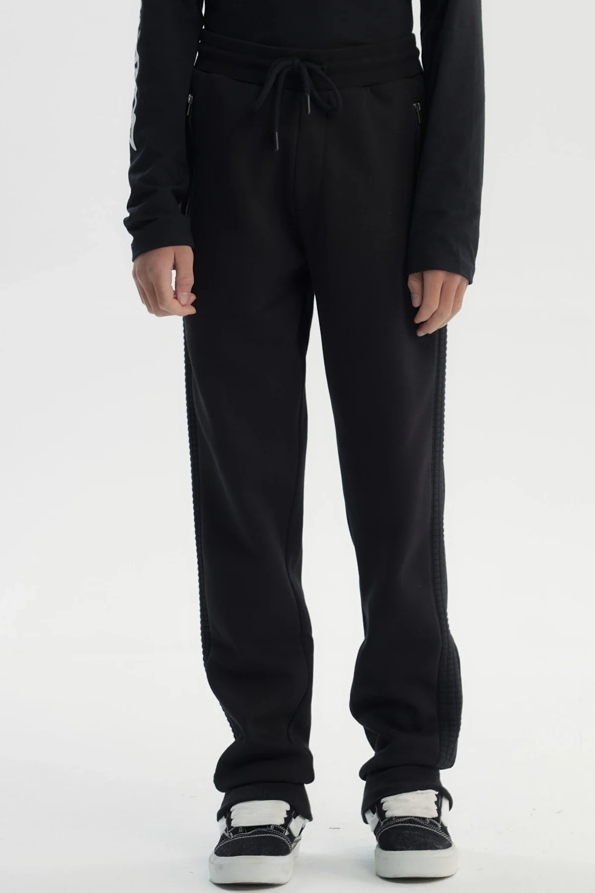 Pantalón Buzo Niño Pitillo Negro
