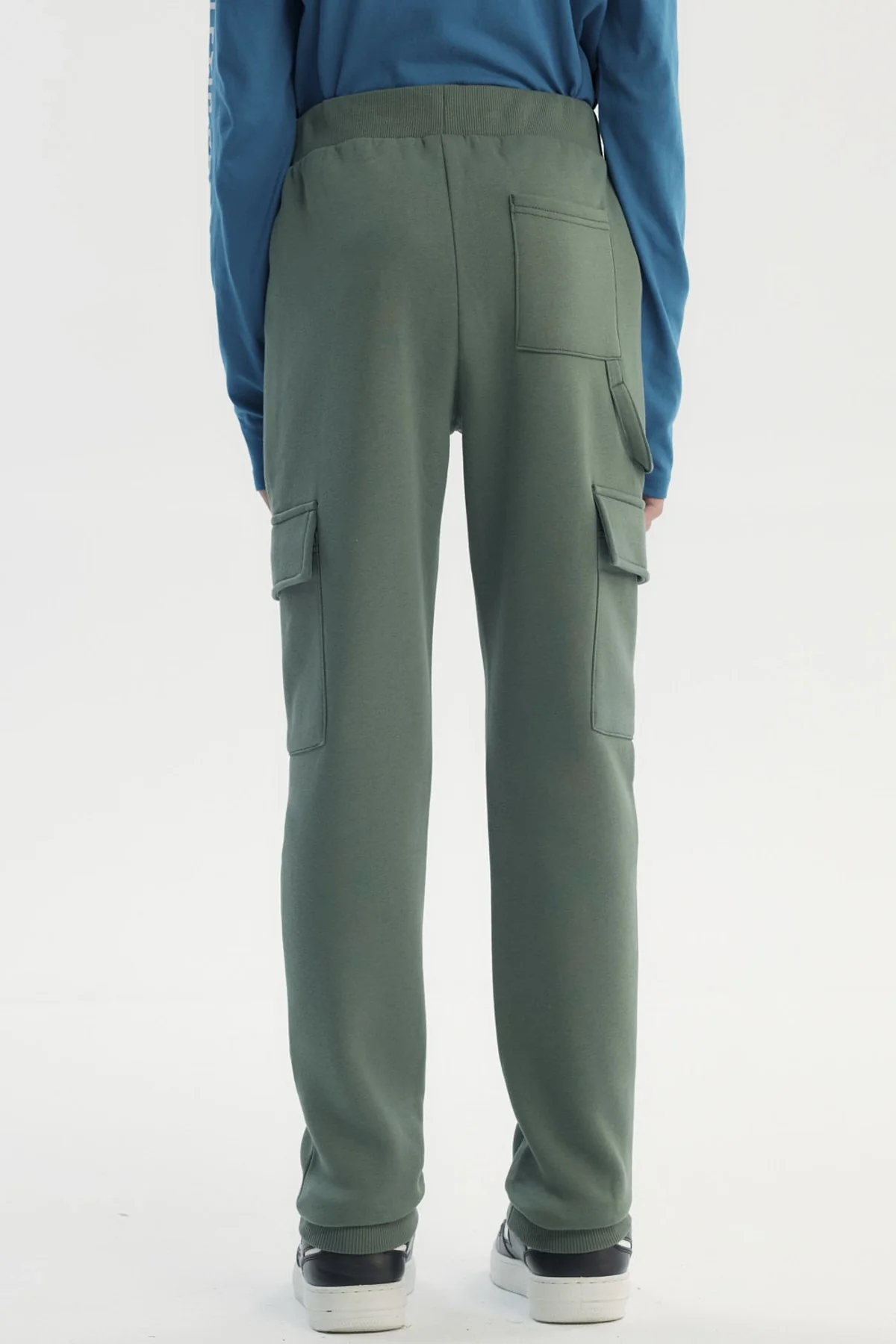 Pantalón Buzo Niño Pitillo Verde - Image 3