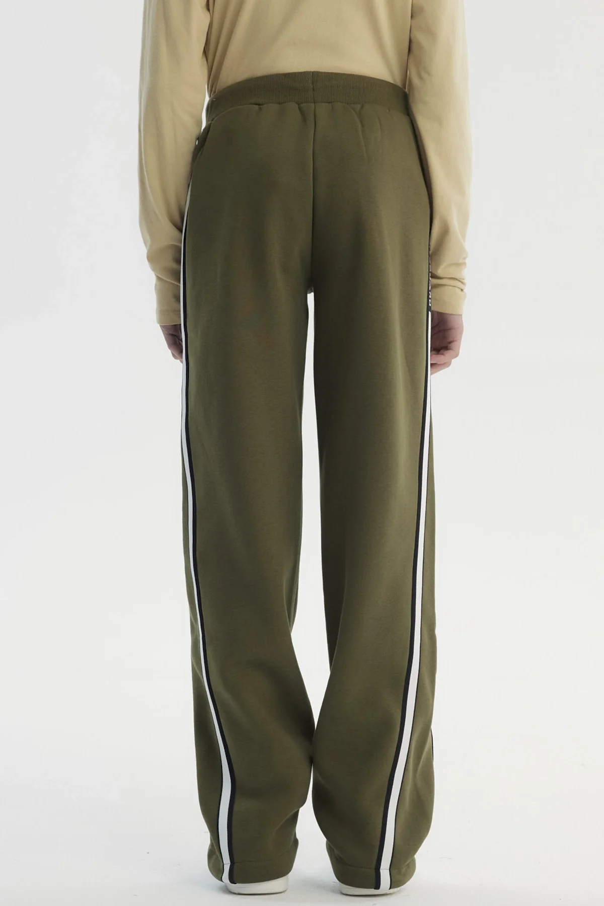 Pantalón Buzo Niño Pitillo Verde Militar - Image 3
