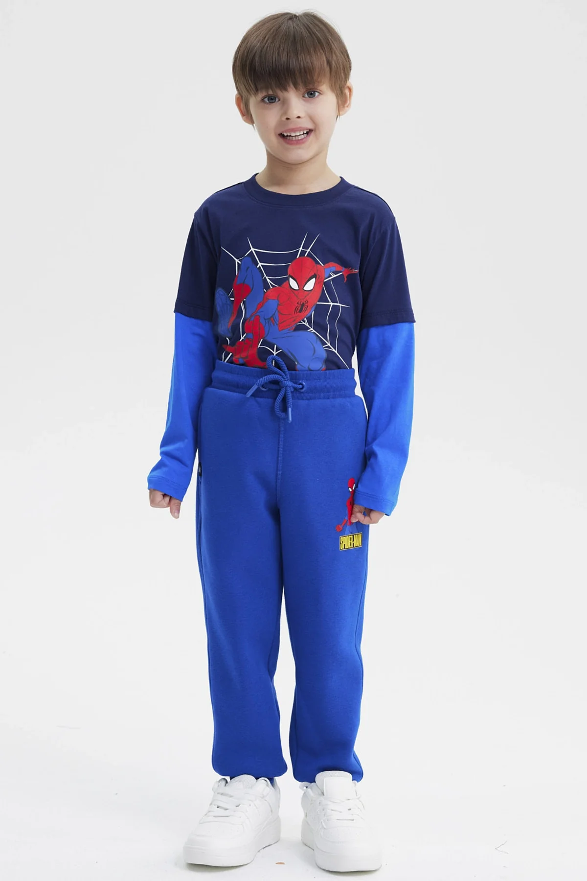 Pantalón Buzo Niño Spider Man Azul Marino - Image 4