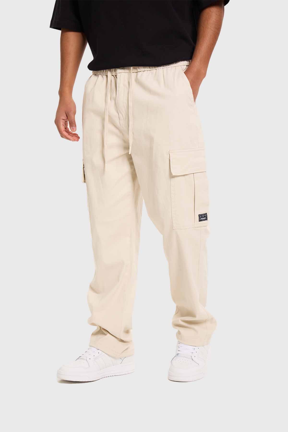 Pantalón Hombre Cargo Calce Recto Beige - Image 2