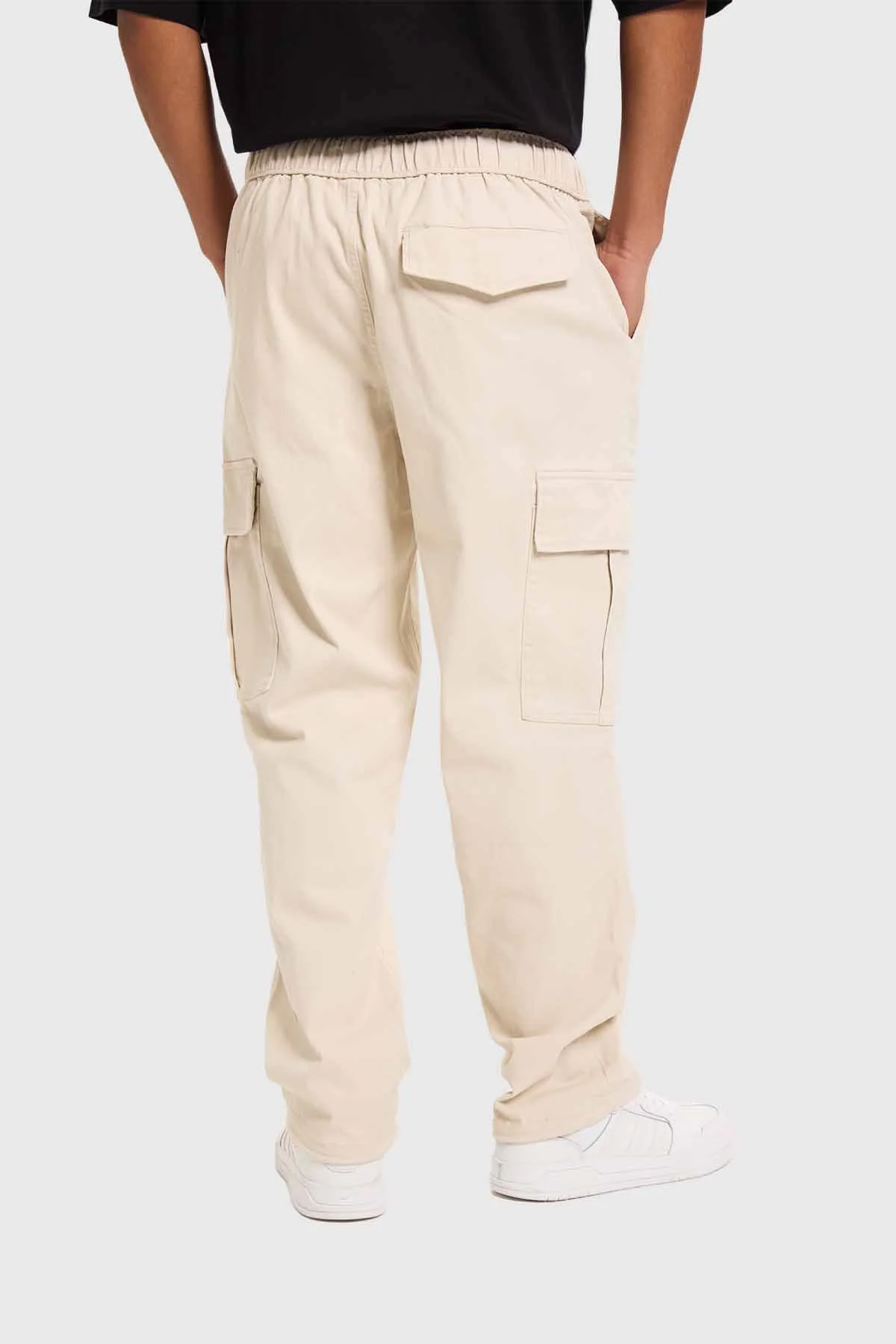 Pantalón Hombre Cargo Calce Recto Beige - Image 3