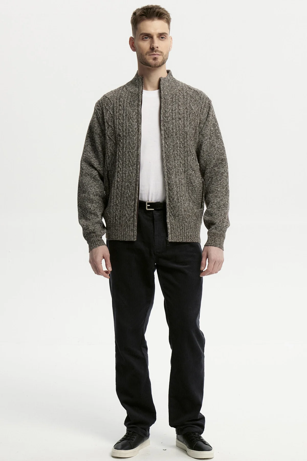 Pantalón Hombre Cotelé Azul Oscuro - Image 4