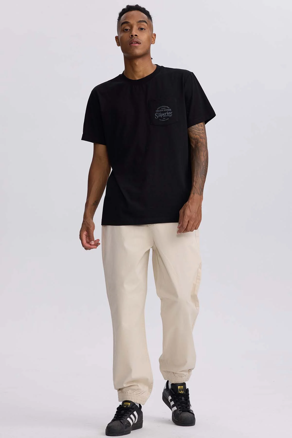 Pantalón Hombre Jogger Twill Beige - Image 4