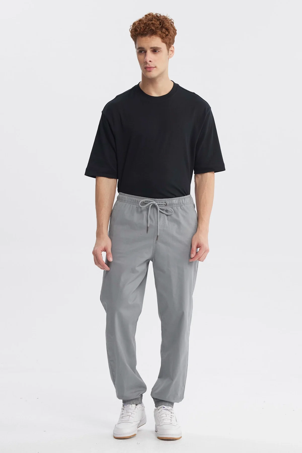 Pantalón Hombre Jogger Twill Gris - Image 4