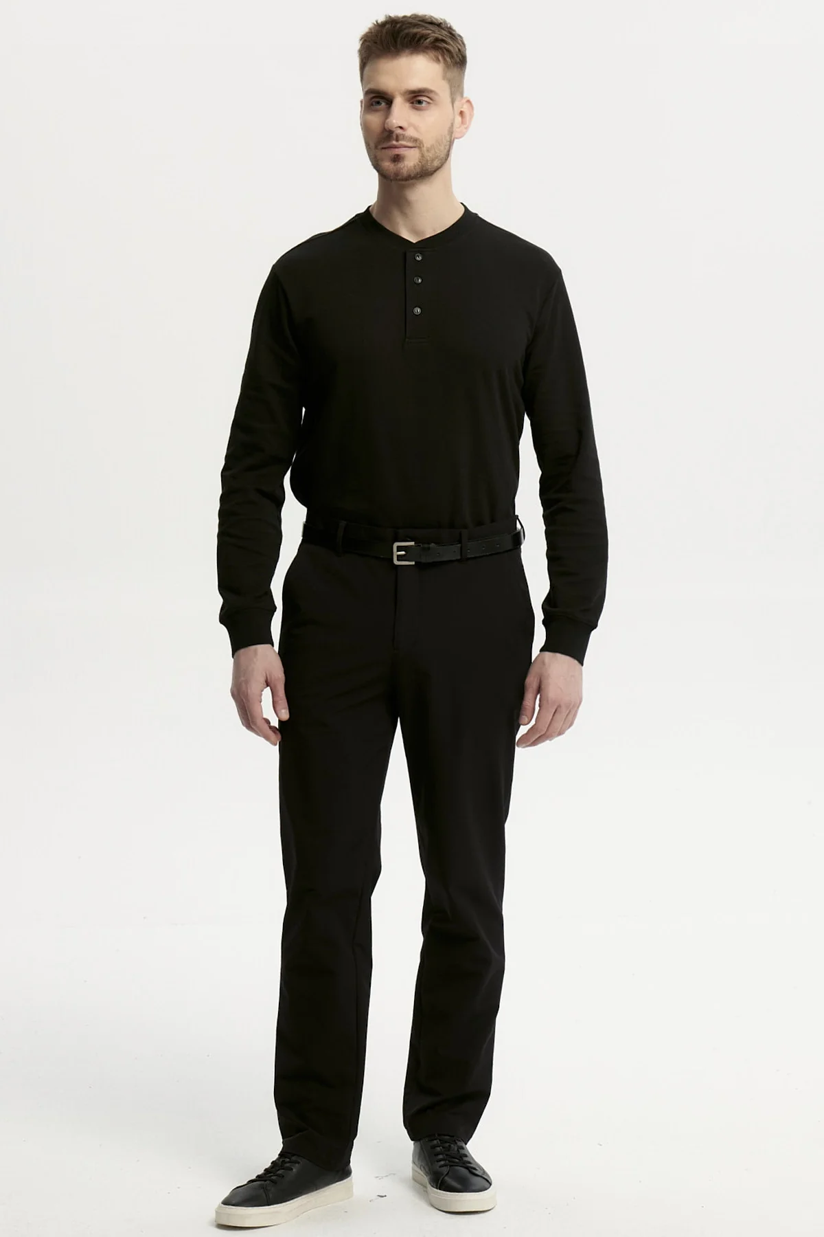Pantalón Hombre Slim Negro - Image 4