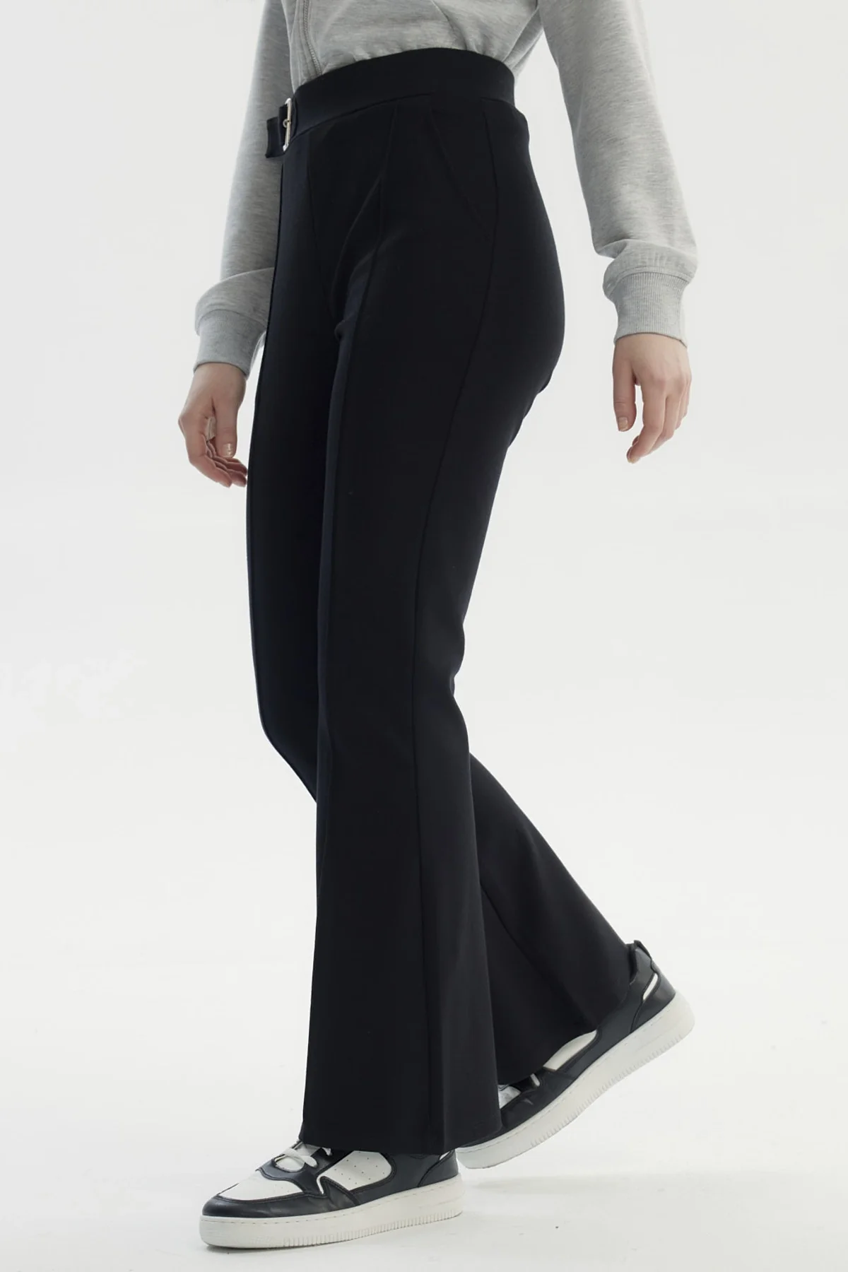 Pantalón Mujer Aplicación Hebilla Negro - Image 2