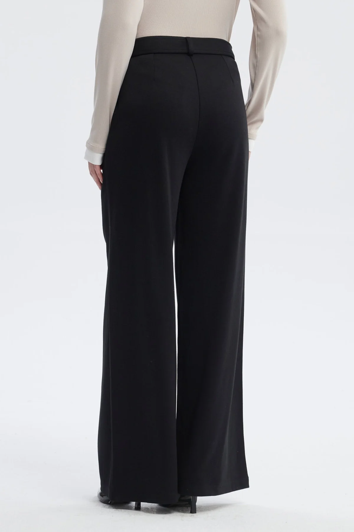 Pantalón Mujer Calce Recto Negro - Image 3