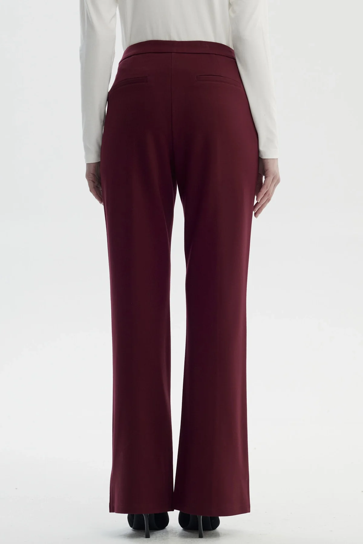 Pantalón Mujer Flare Burdeo - Image 3