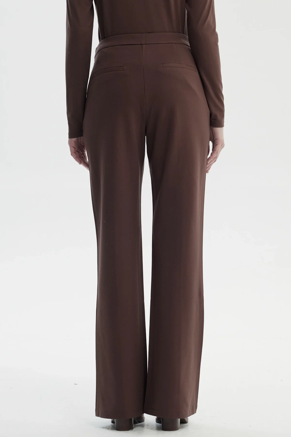 Pantalón Mujer Flare Café Claro - Image 3