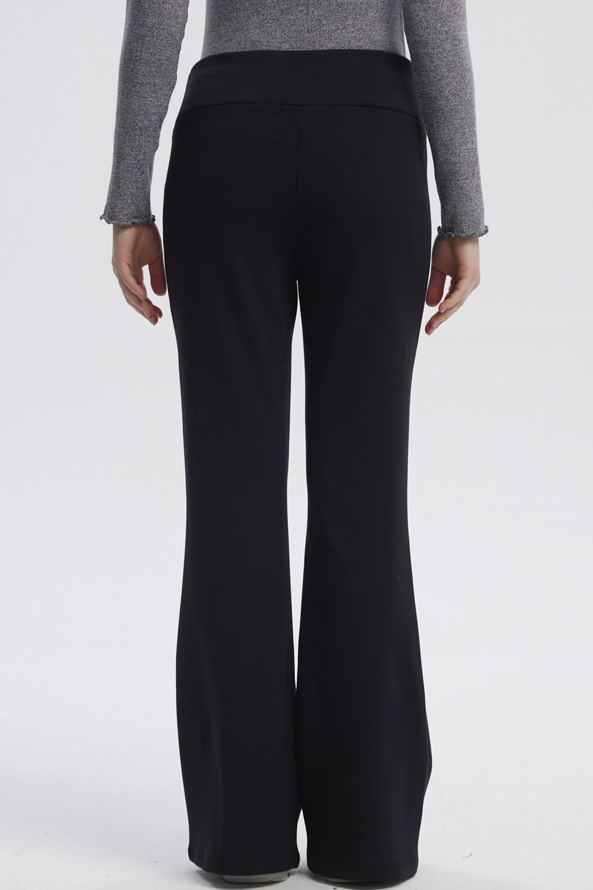 Pantalón Mujer Flare Cotelón Negro - Image 3