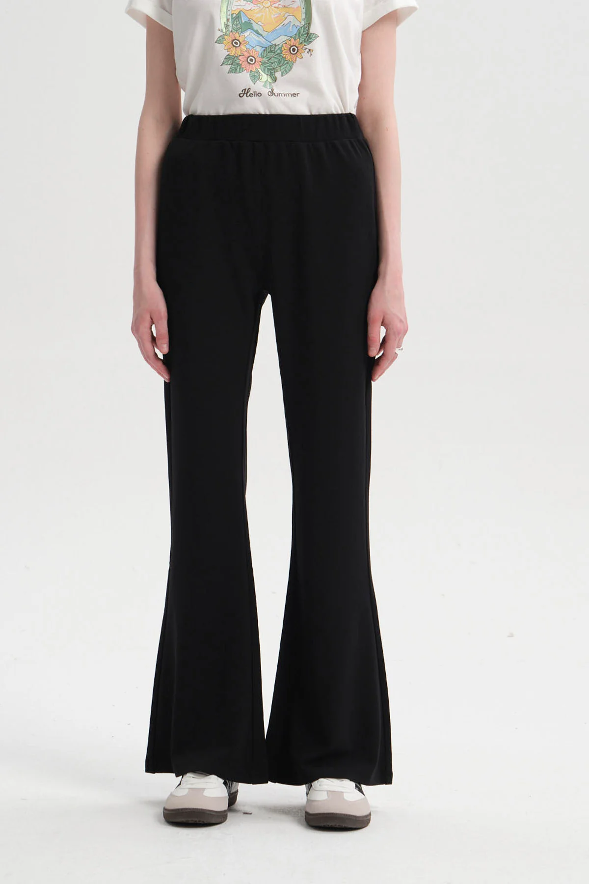 Pantalón Mujer Flare Negro