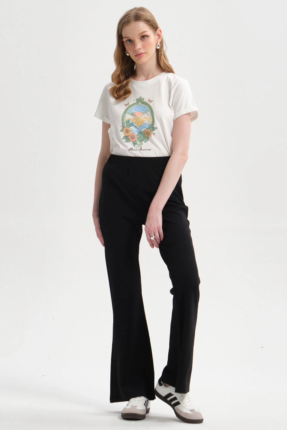 Pantalón Mujer Flare Negro - Image 4