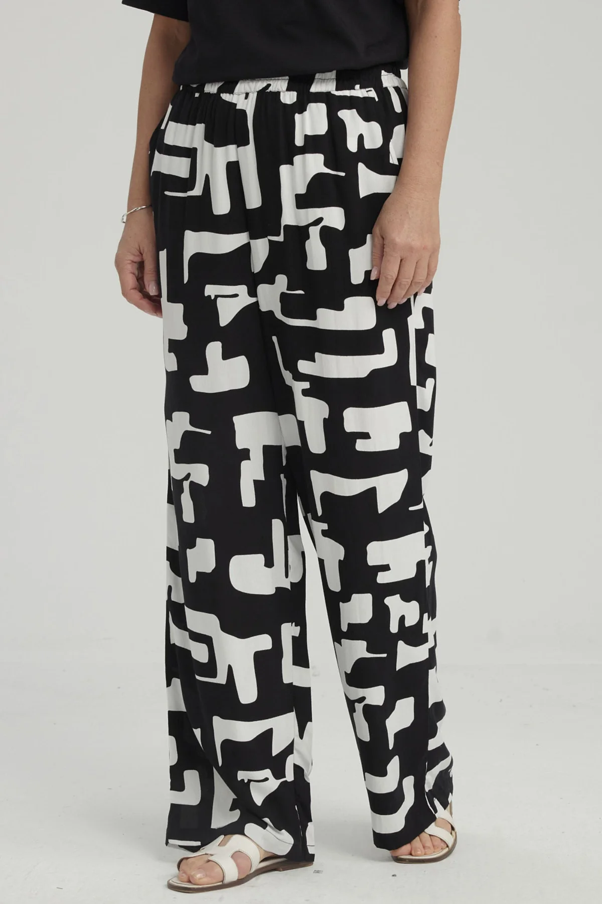 Pantalón Mujer Rapport Negro - Image 2